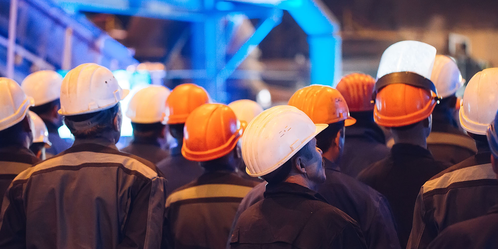 Strike of workers in heavy industry.