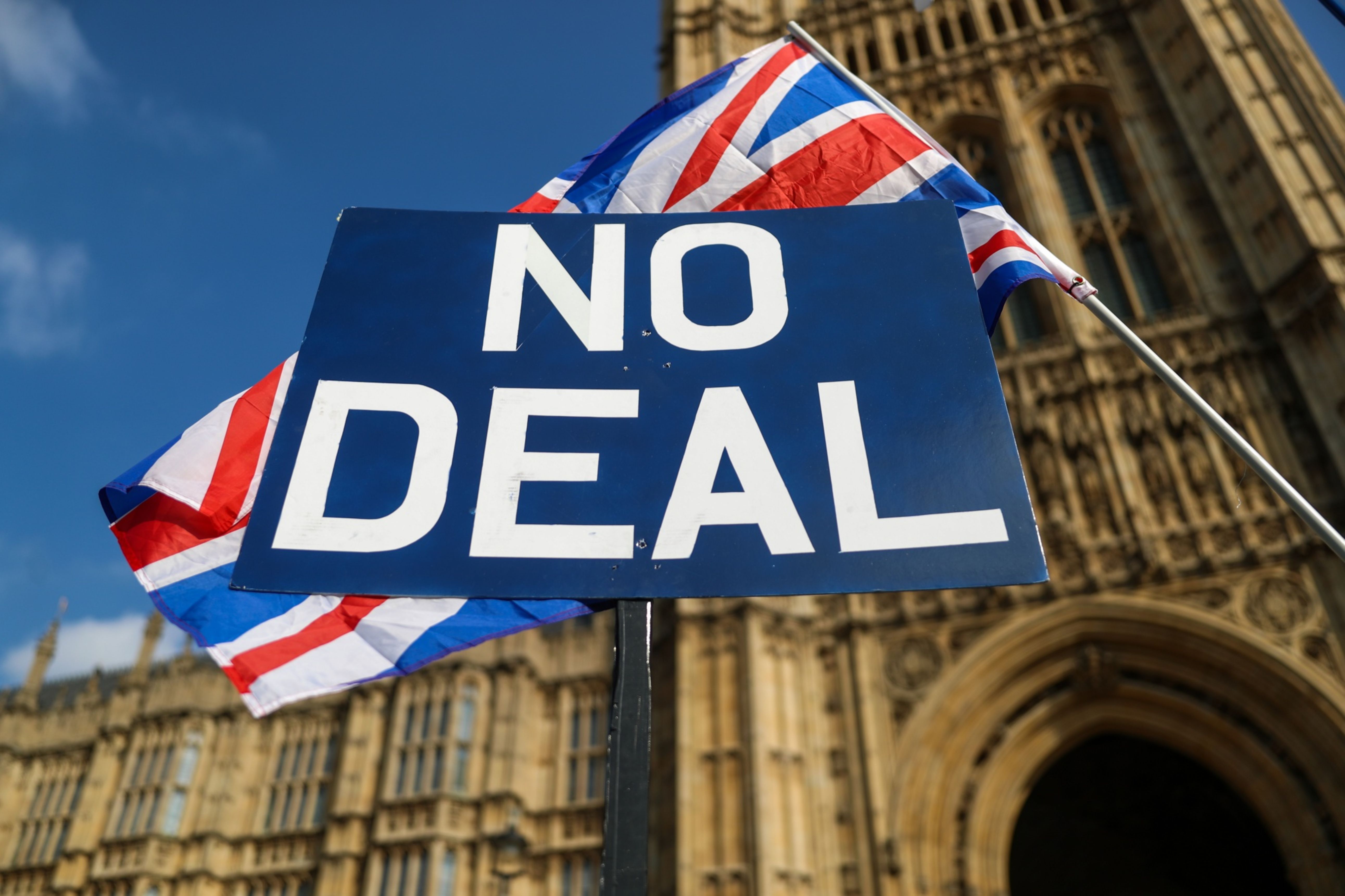 UK plays Brexit hardball with 'stubborn' EU, pound falls to a two-year low