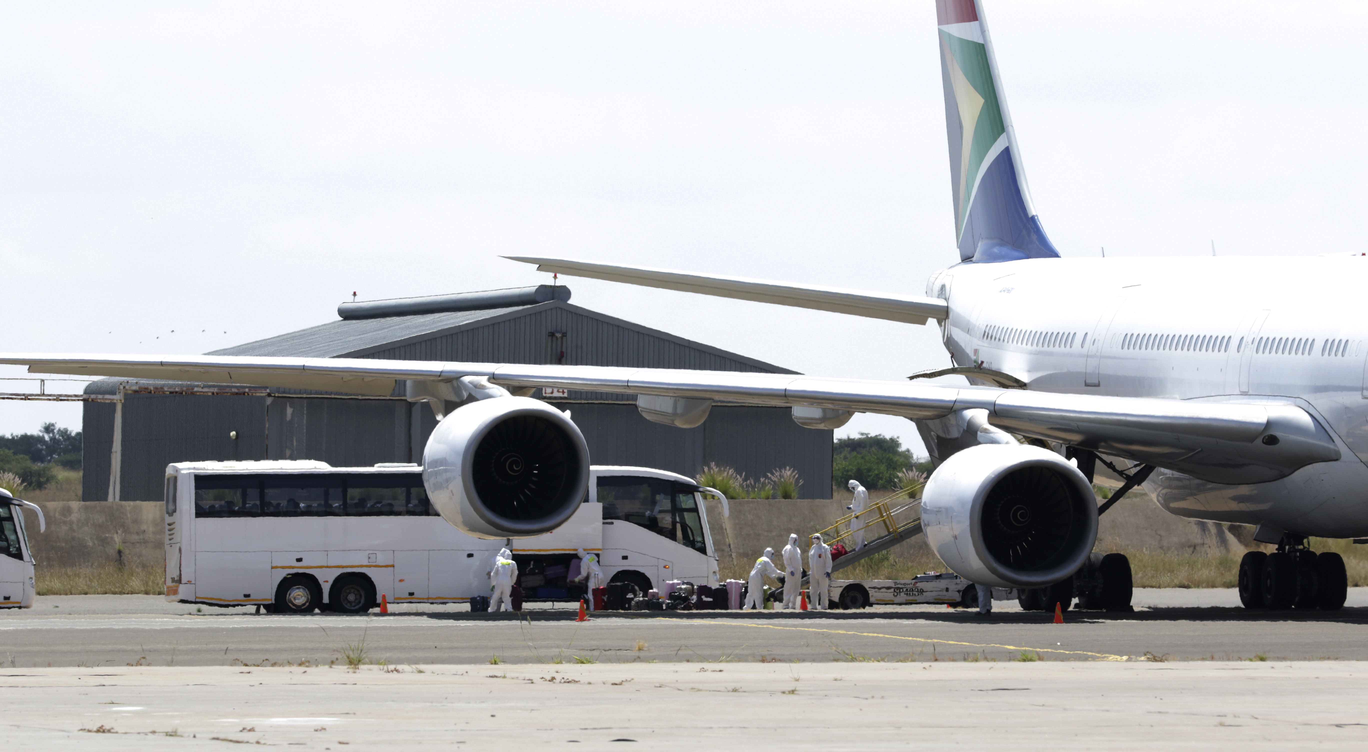 Airbus with South Africans from Wuhan lands in Polokwane