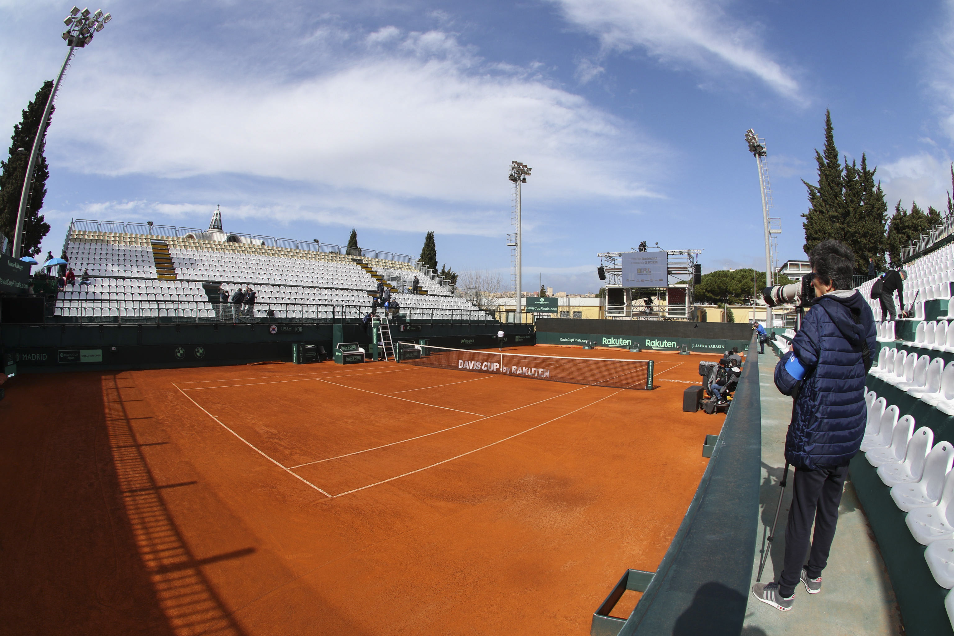 Davis Cup matches Italy vs South Korea without spectators over Coronavirus fear