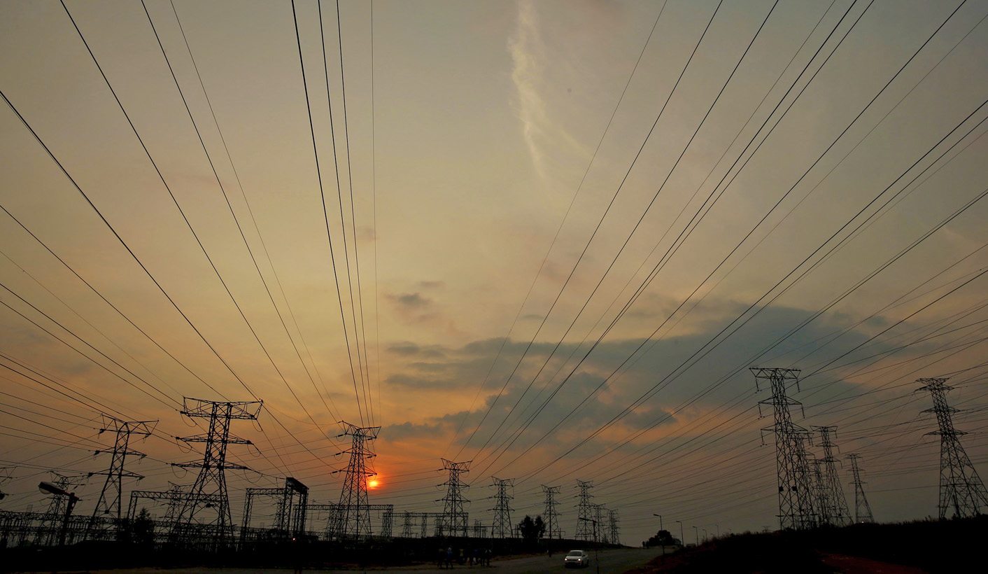 Eskom's electric pylons are pictured in Soweto