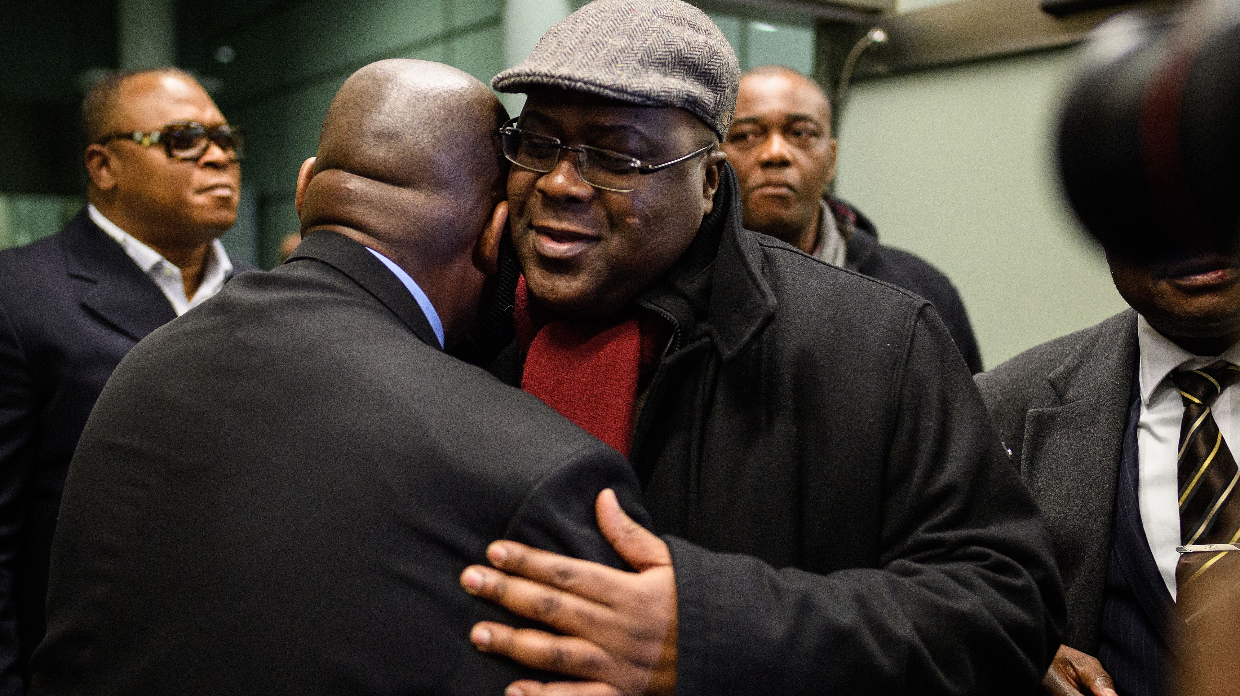 Leader of DRC Opposition Party Felix Tshisekedi Arrives In London