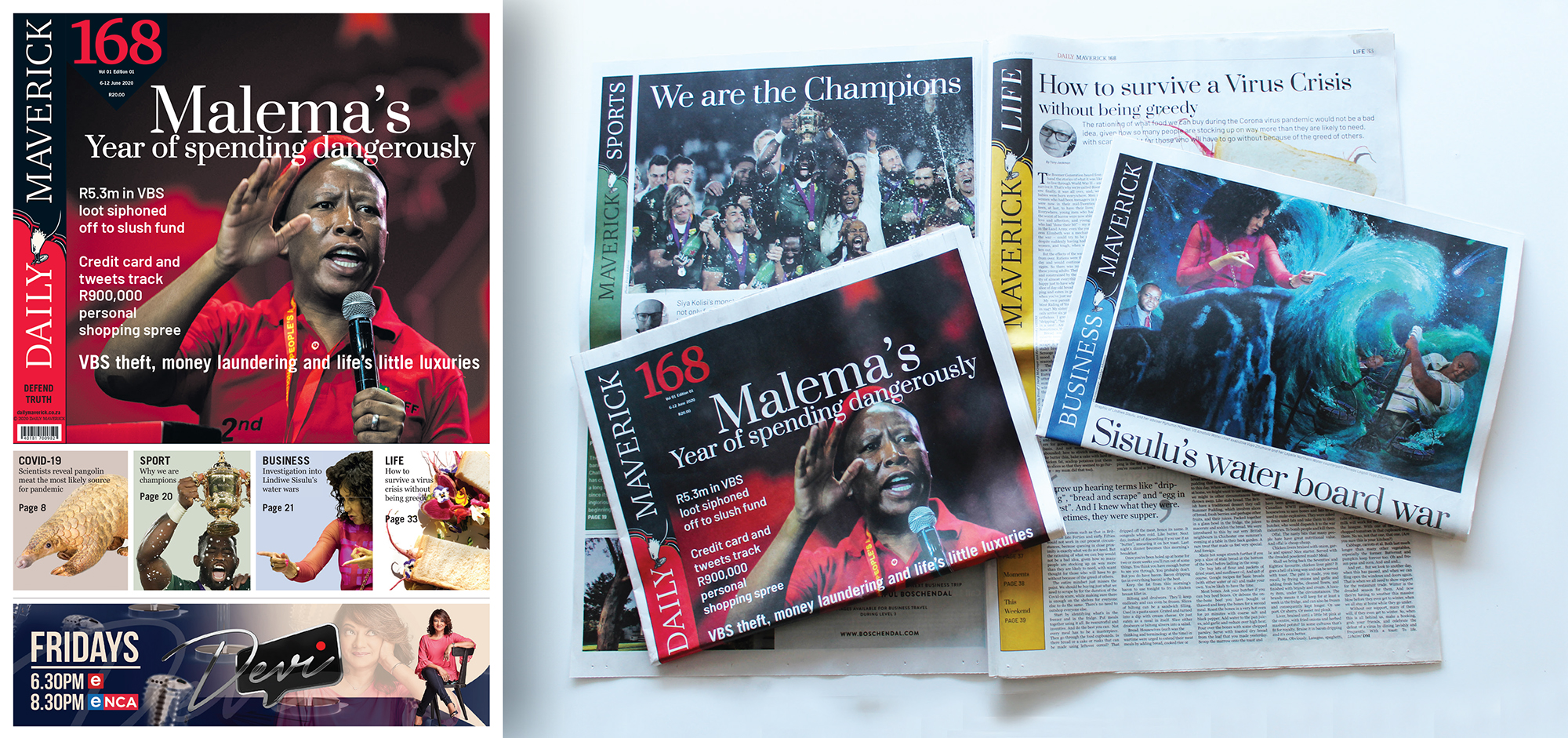 Fellow South Africans, we’re launching a weekly newspaper. In the middle of the pandemic