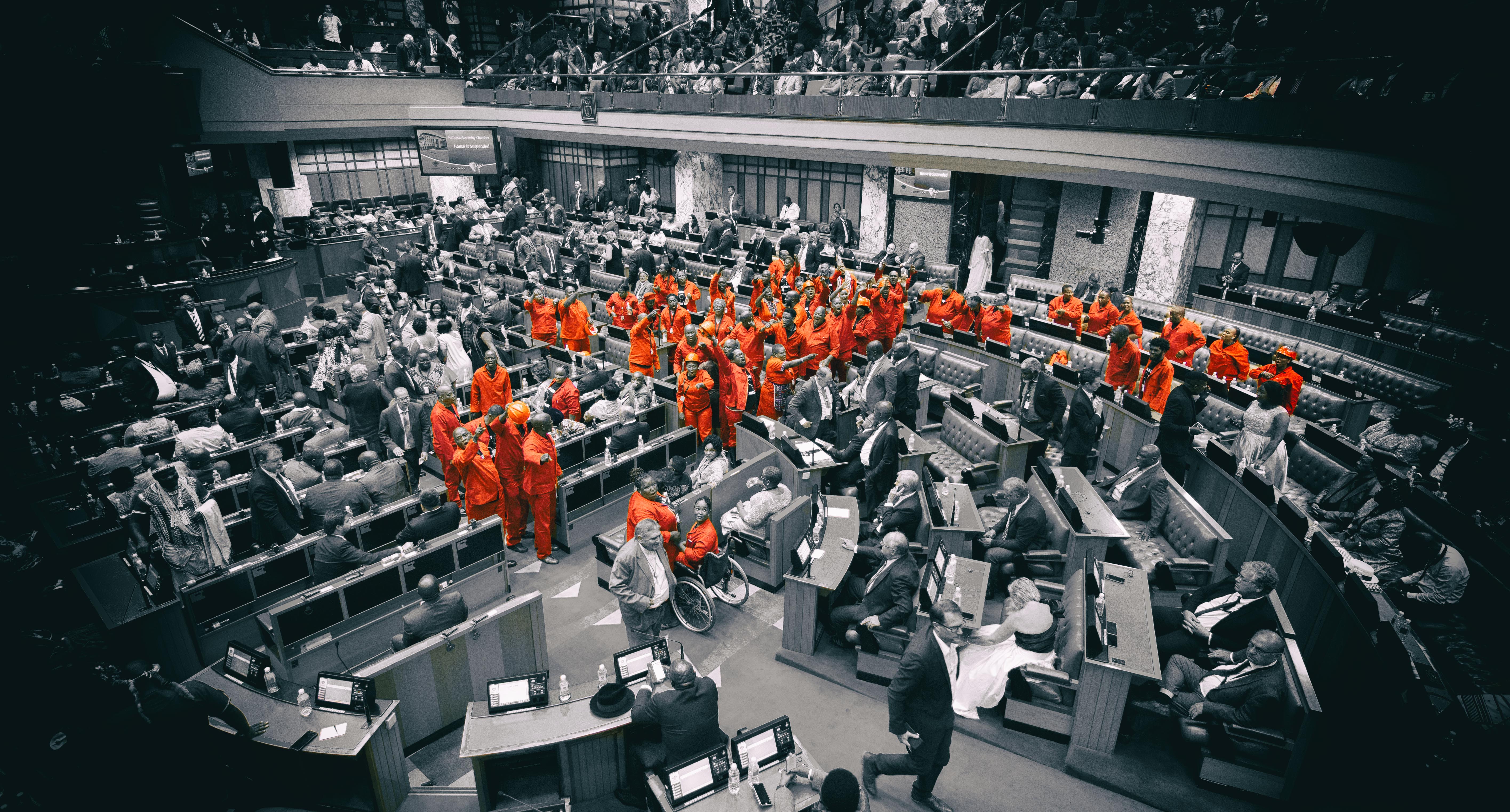 How Miss Universe and Mr Springbok saved the night at stormy SONA