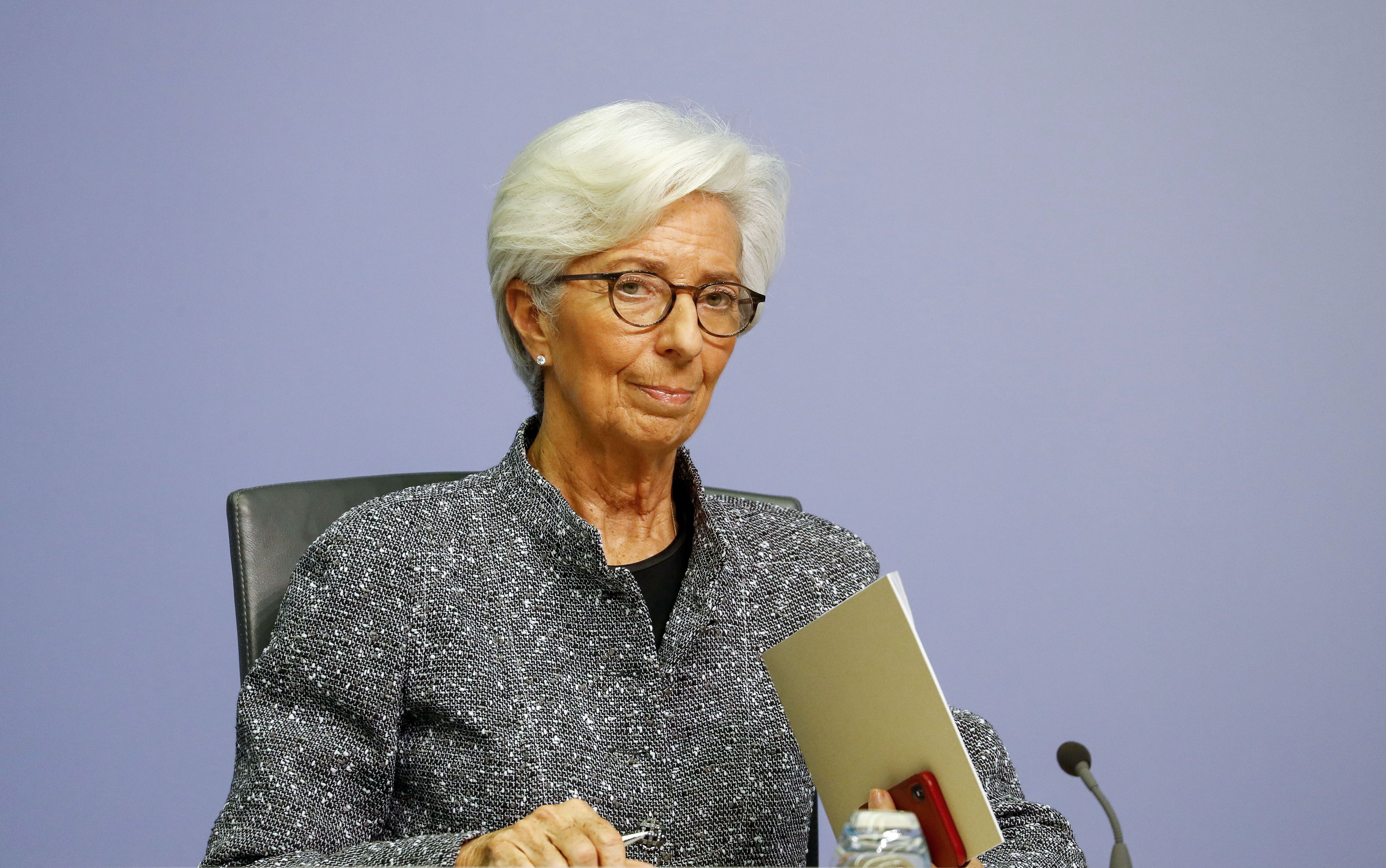 European Central Bank President Christine Lagarde Announces Rate Decision