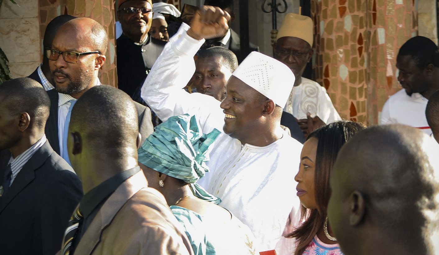 African troops move into Gambia as new president sworn in