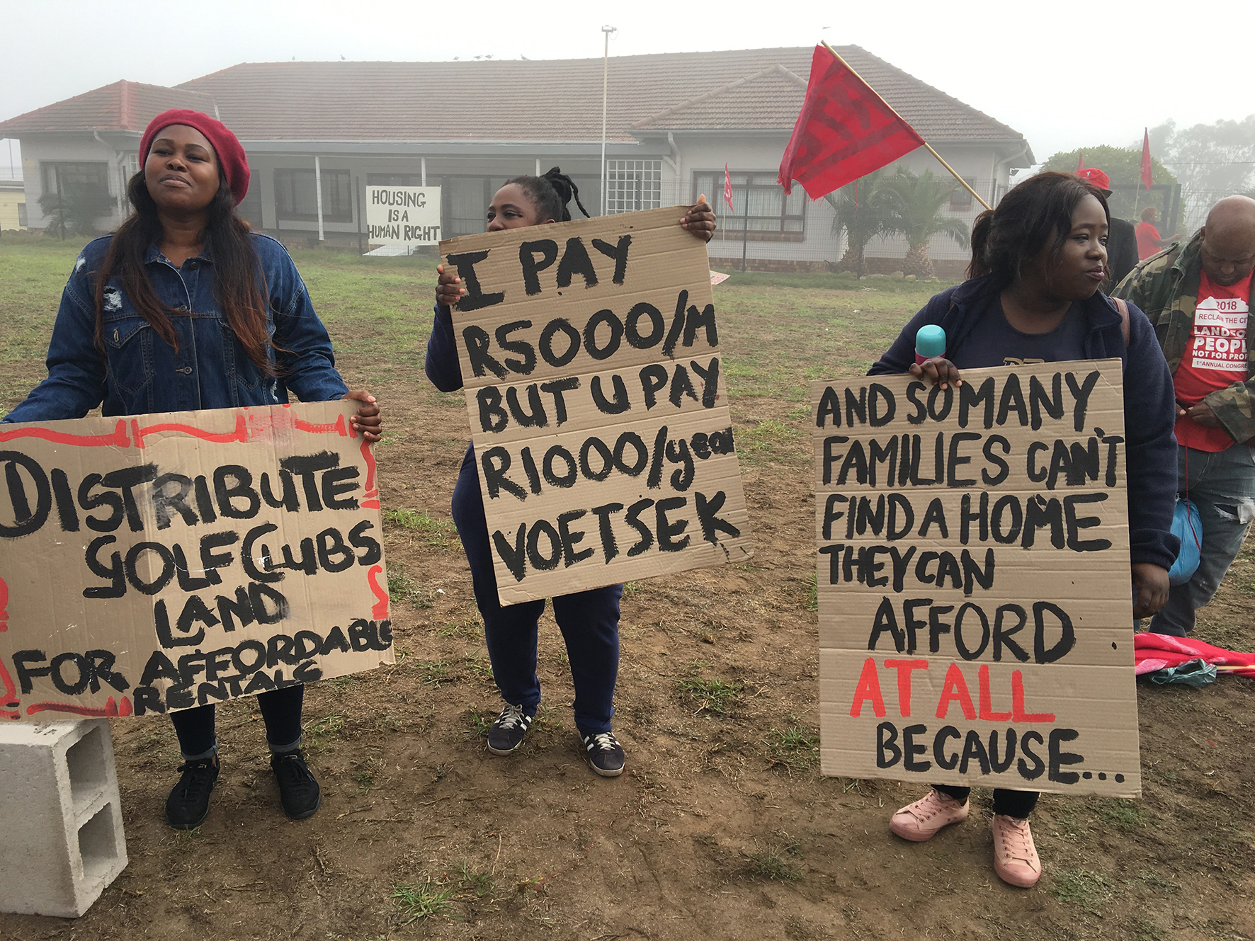 Housing activists occupy Green Point bowling club