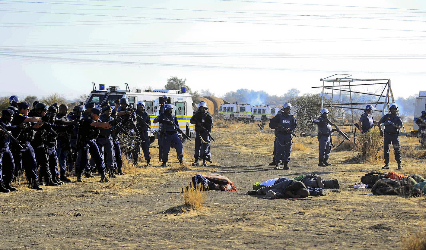 Seven striking mine workers killed in clashes with police in South Africa
