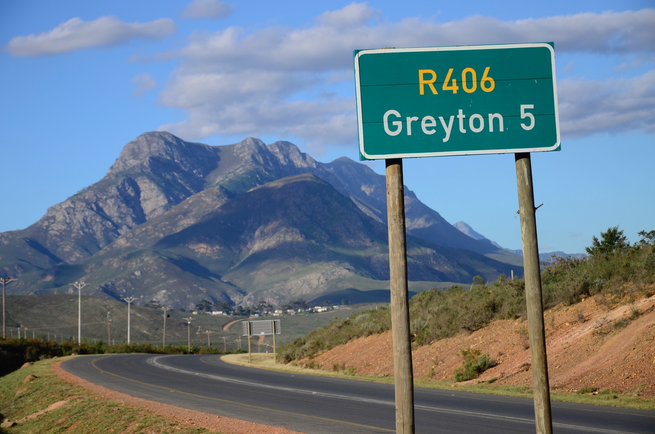 Greyton roadsign just after the Genadendal turnoff