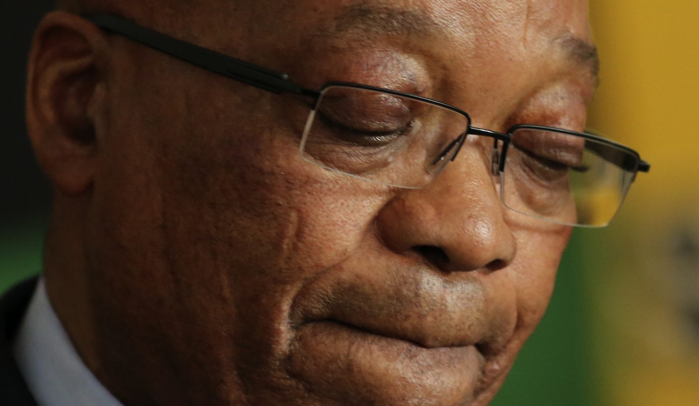 South African President Jacob Zuma addresses editors at the SA National Editors' Forum (Sanef) in Johannesburg