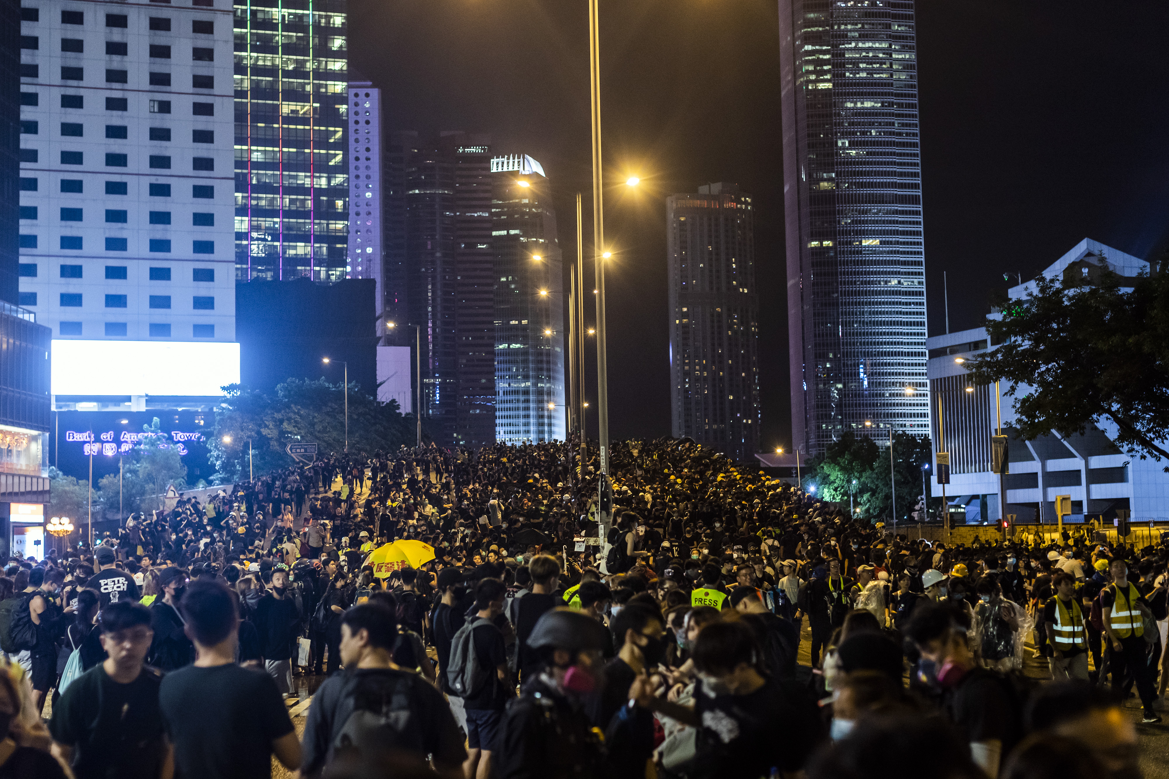 Demonstrators Attend Anti-Government Protest In Hong Kong