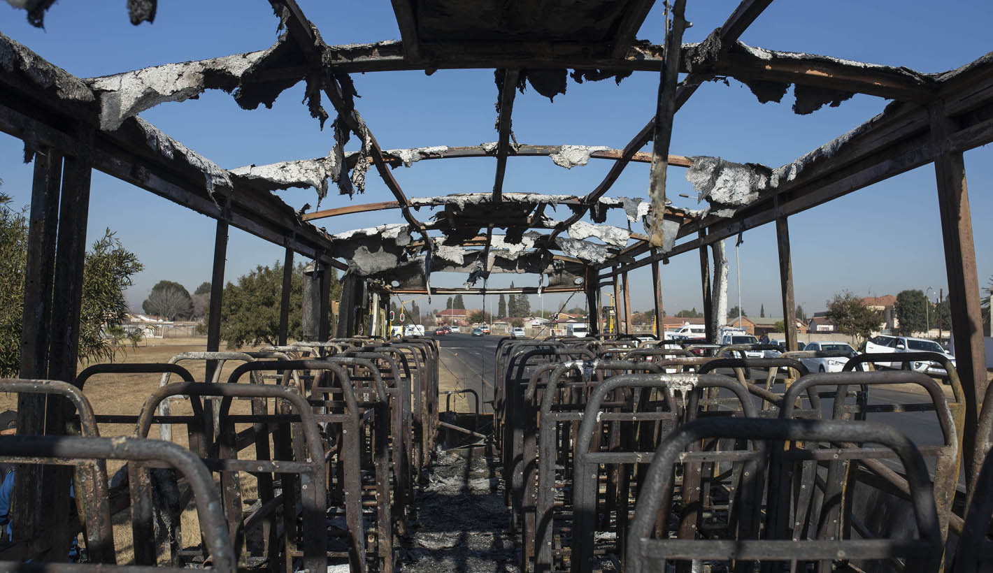 Schooling disrupted, bus torched as crisis over Klipspruit principal escalates