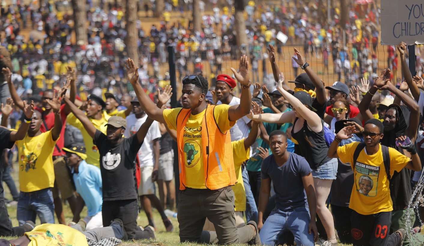 South Africa student demonstrations in Pretoria