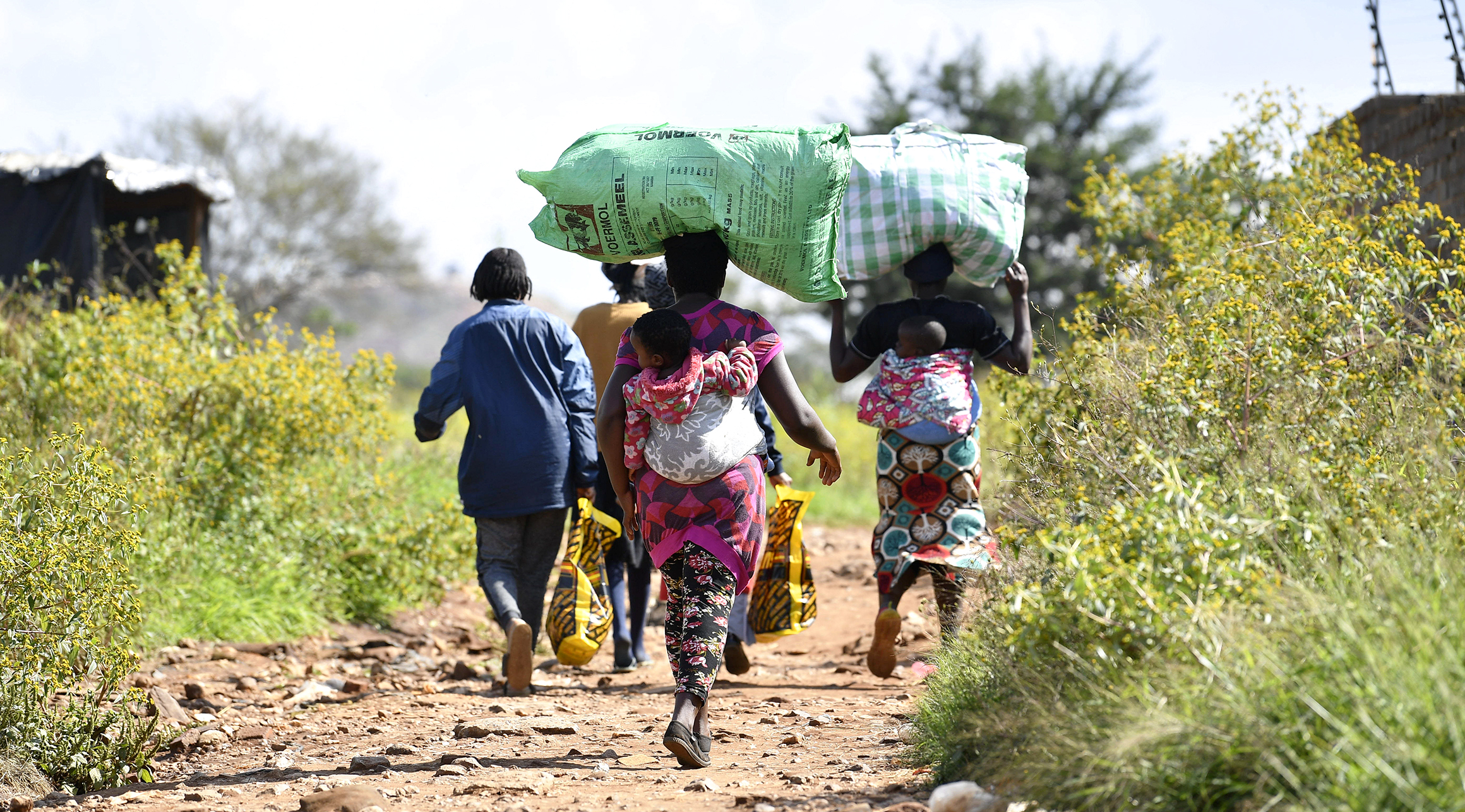 For the thousands in ‘Spruit’ Covid-19 has no meaning on an empty stomach