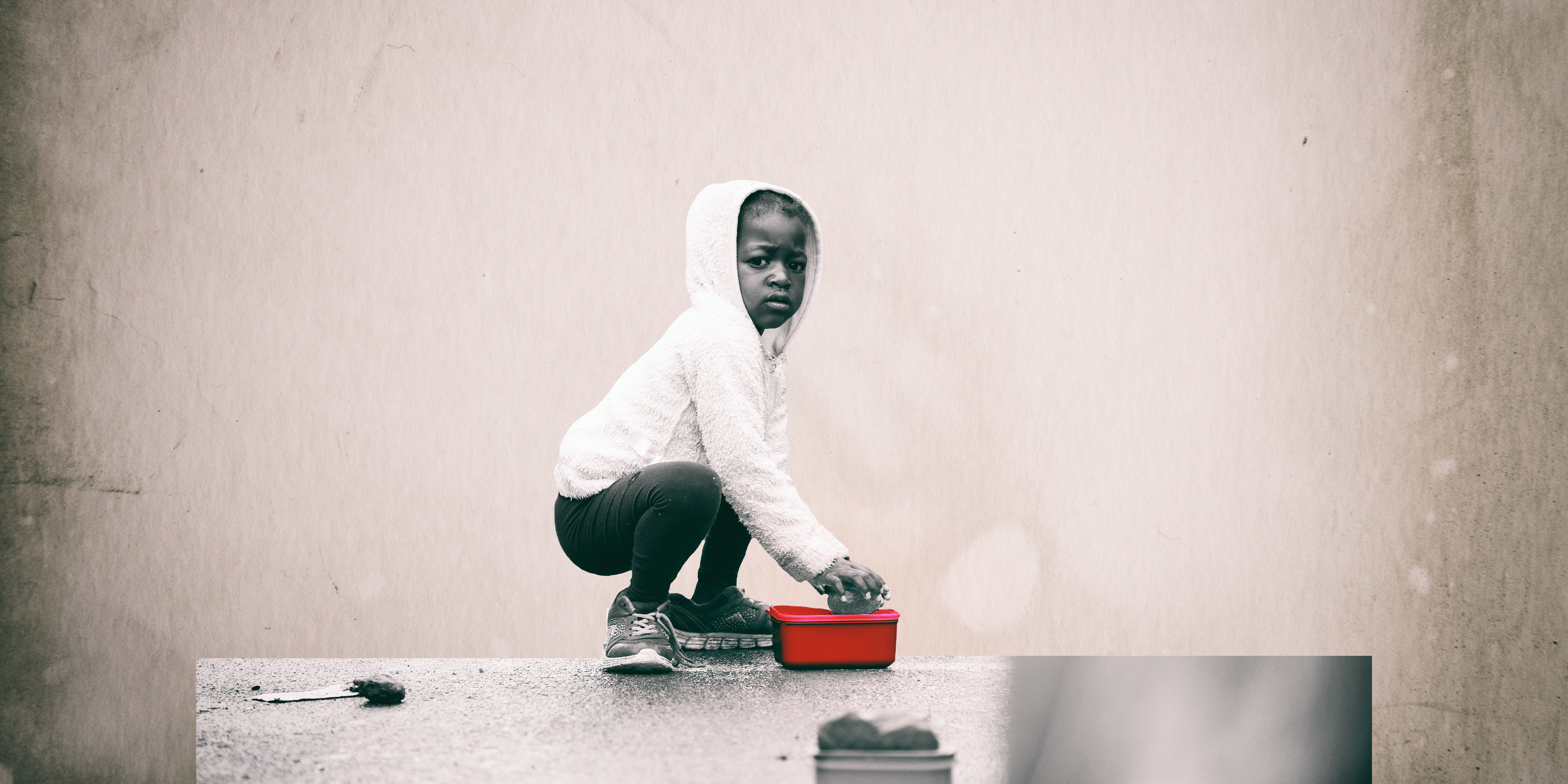 ‘The children seem to be hungry’