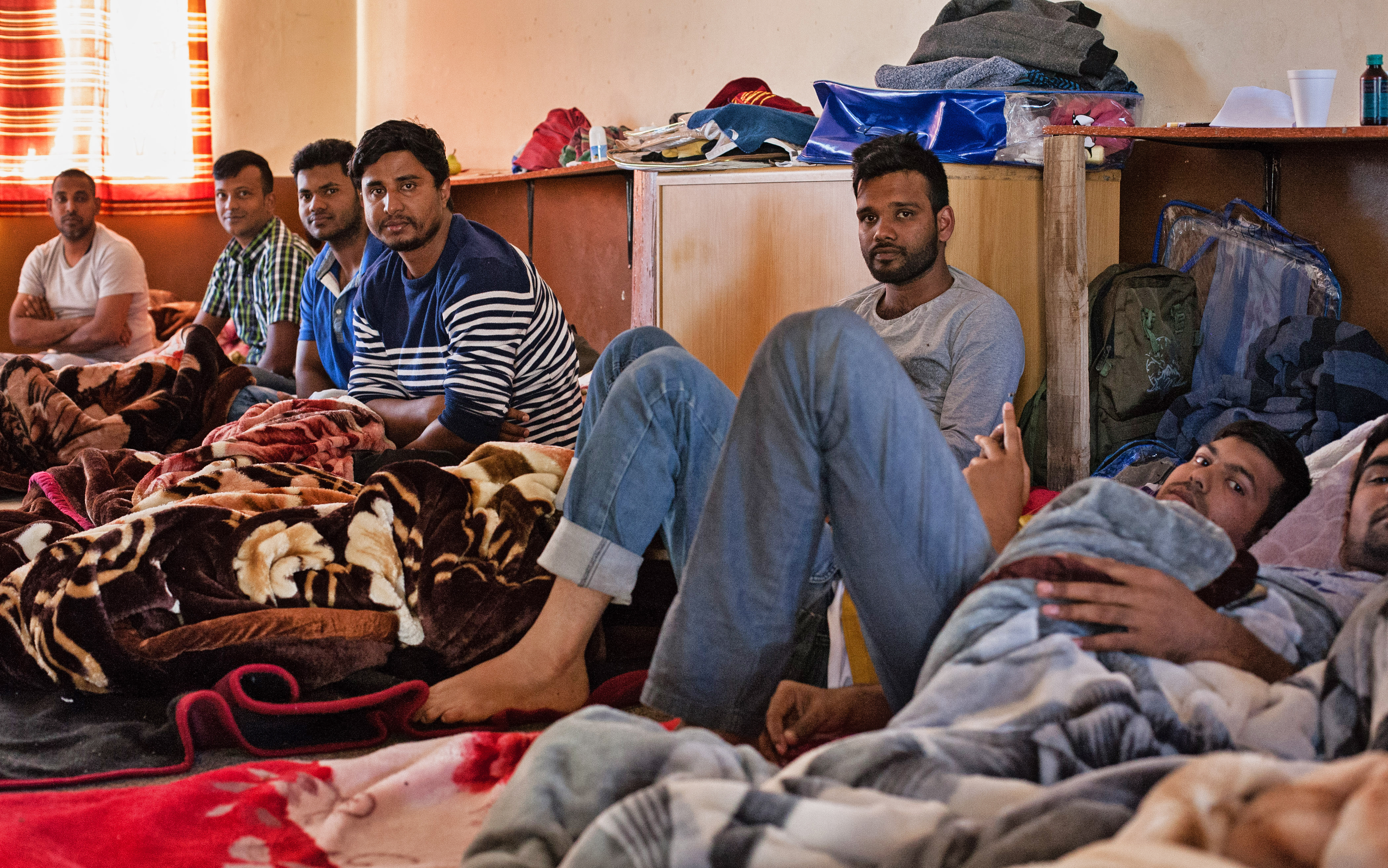 For the stranded foreigners, it is nowhere to go, no way to rebuild