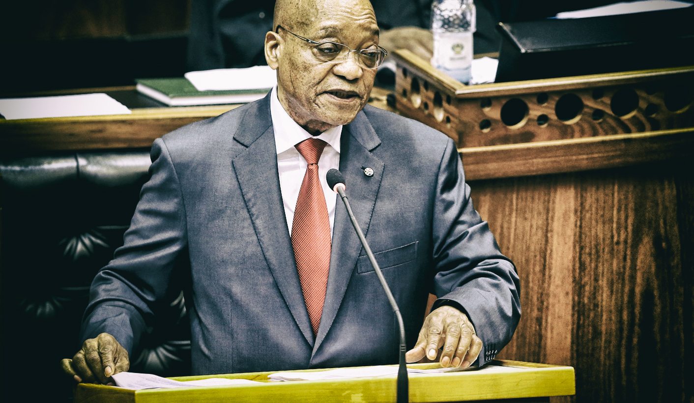 South Africa's President Jacob Zuma responds to questions on his State of the Nation address in Cape Town