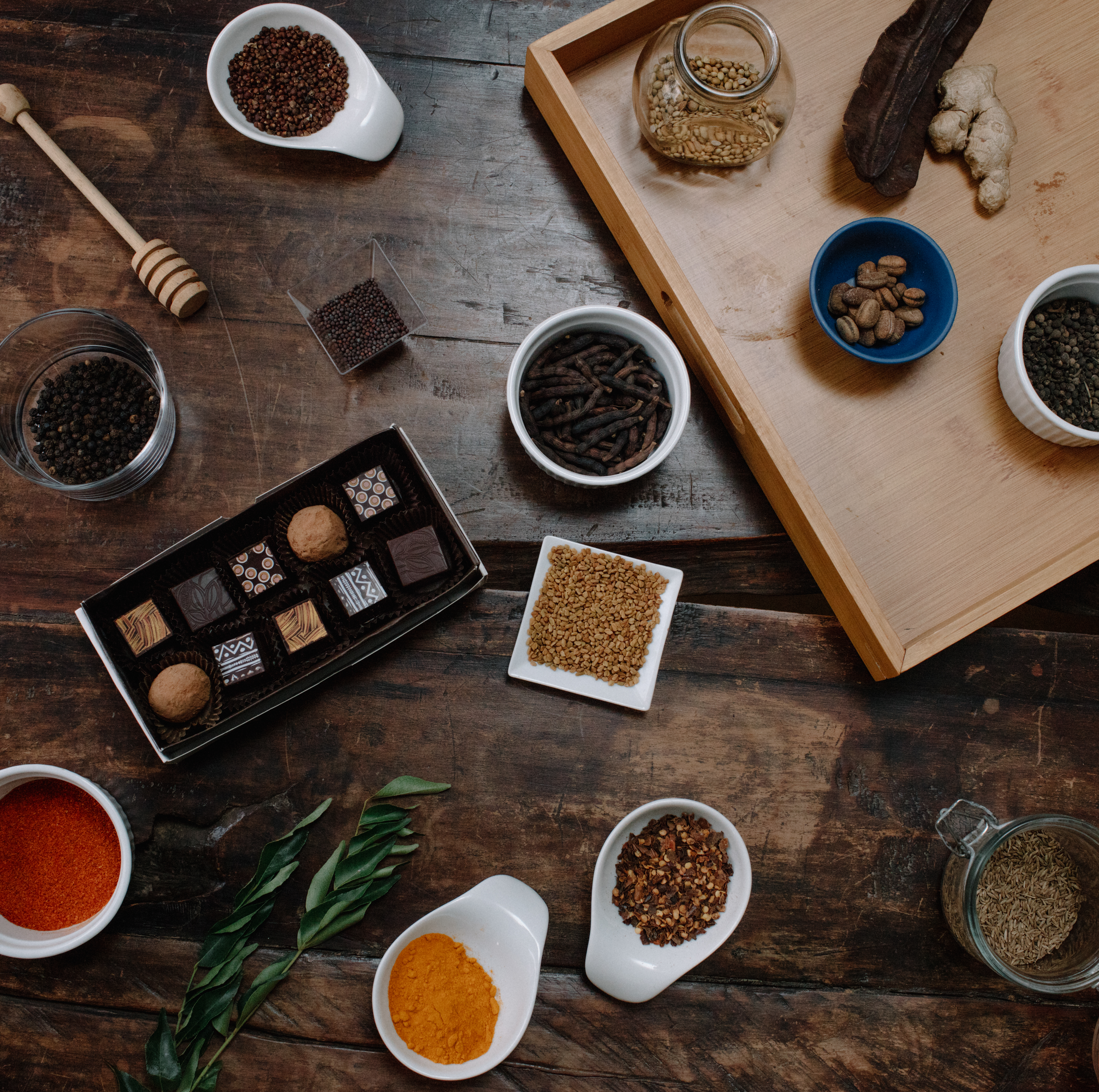 Midunu Chocolates with some of Africa's lesser known spices