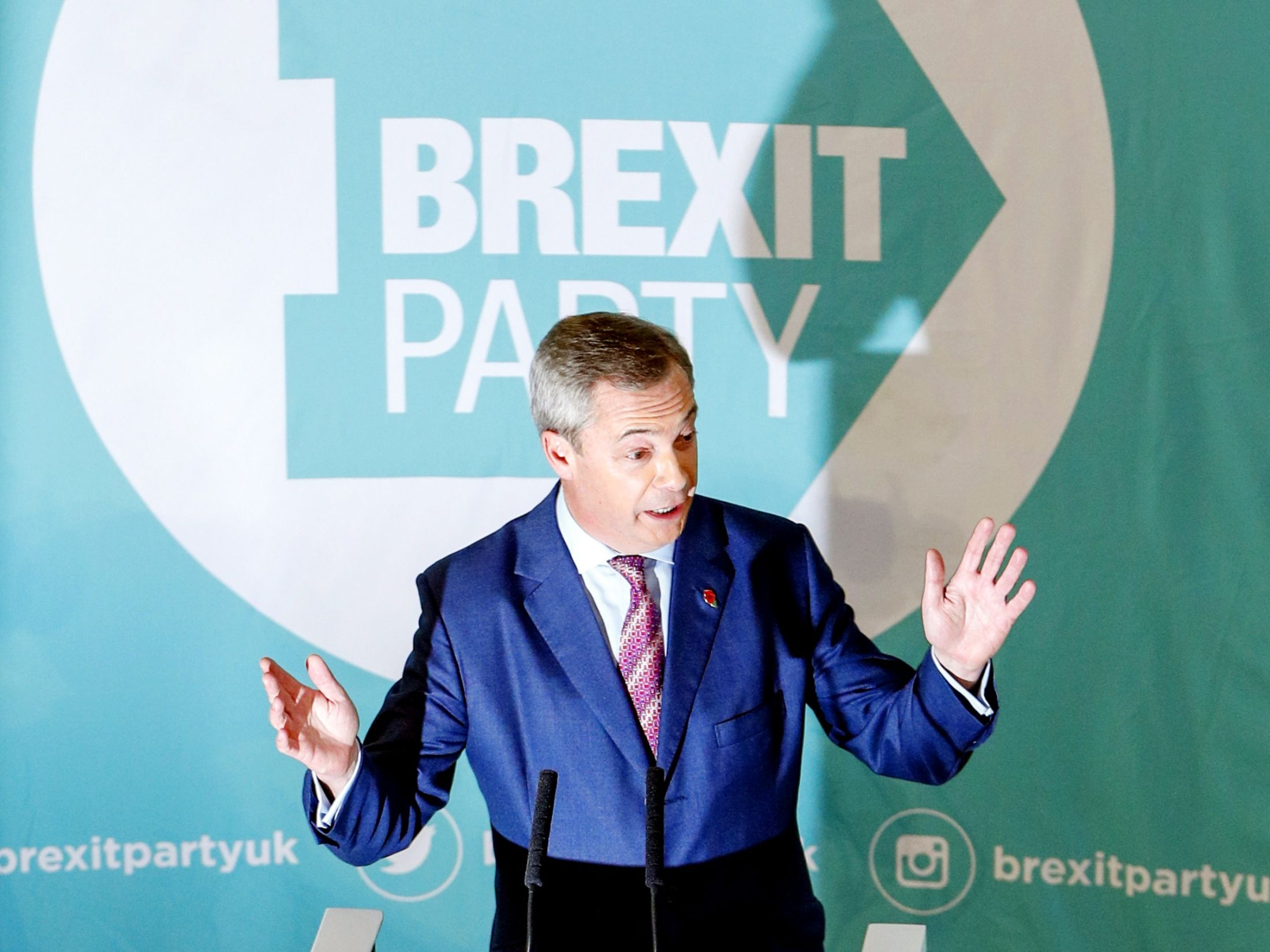 Brexit Party Leader Farage Launches General Election Campaign