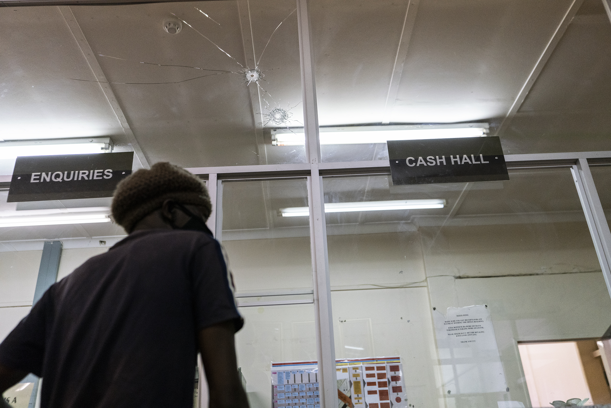 Senekal Magistrates’ Court carries the scars of violent protest as suspect appears for bail hearing