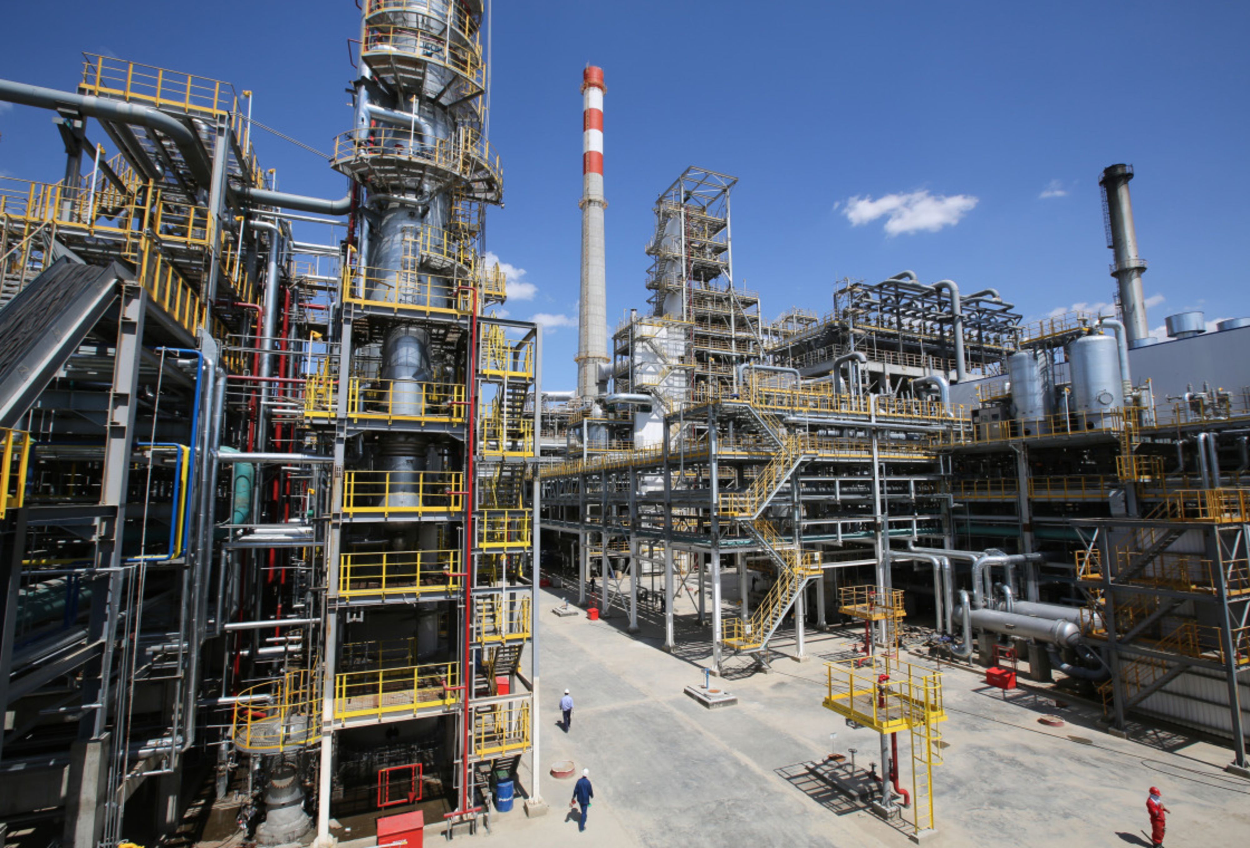 Operations Inside A KazMunaiGas National Co. Oil Refinery