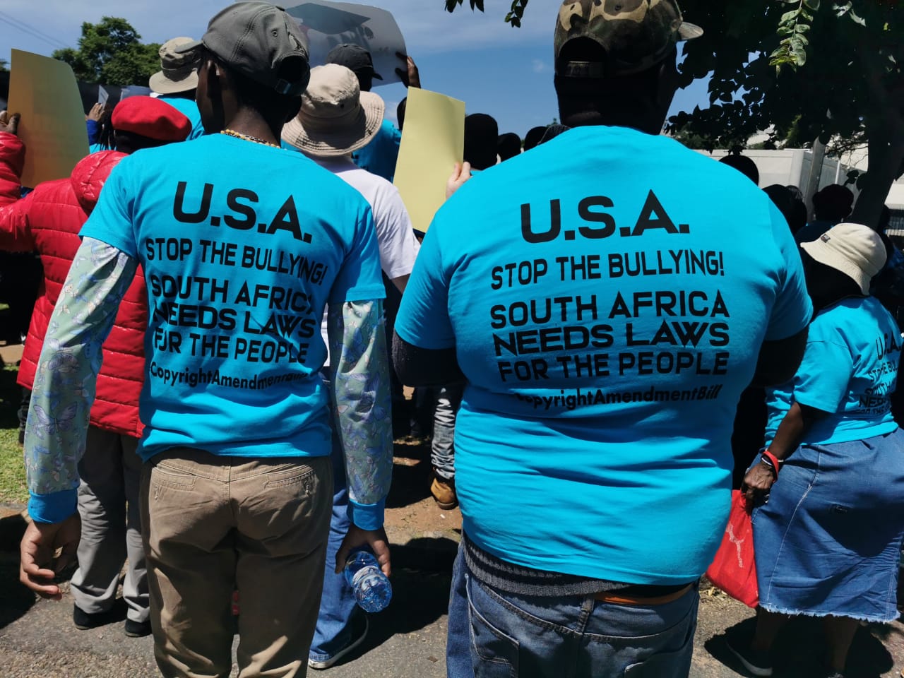 Copyright bill: Protesters picket outside US embassy