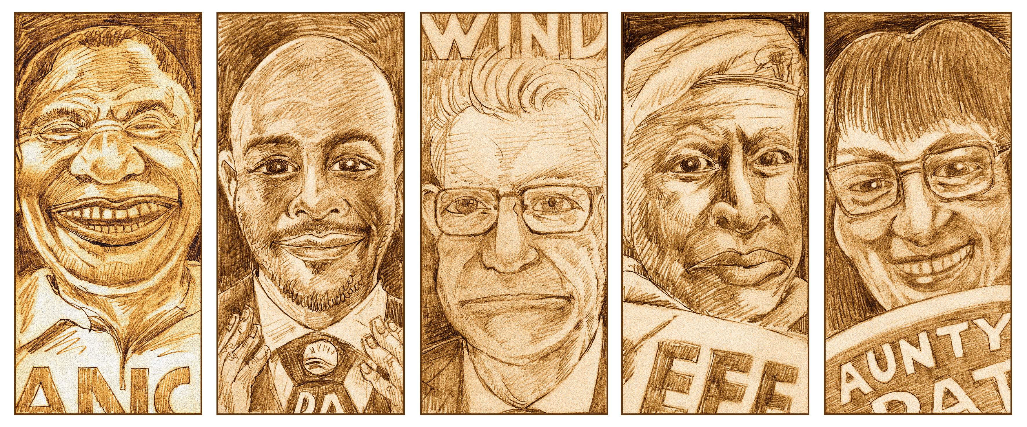 Is this the 2019 Election result? ANC 61%, DA 19%, EFF 11%, IFP 3% & FF+ 1%