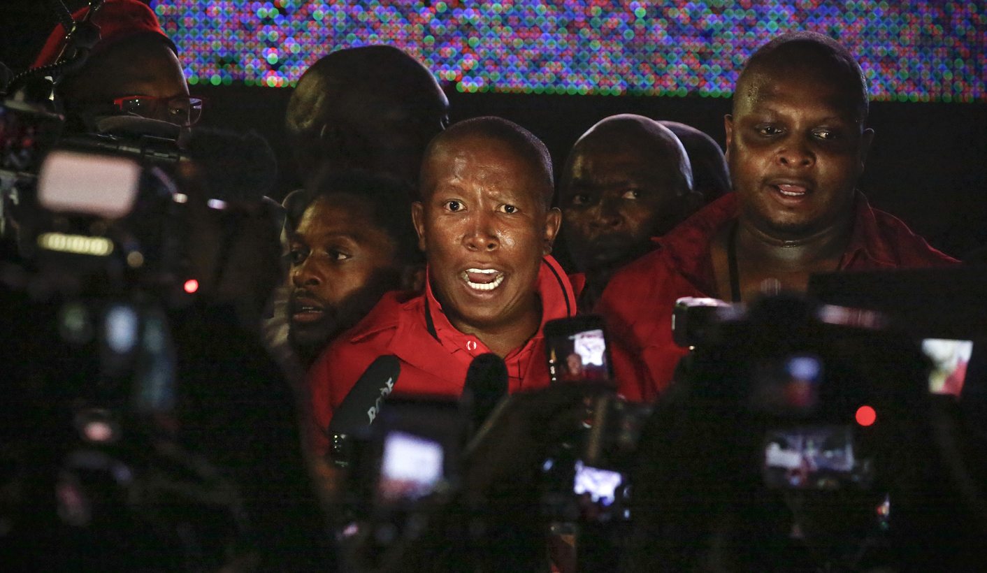 Malema says white people are safe under his leadership, warns of an 'unled revolution'