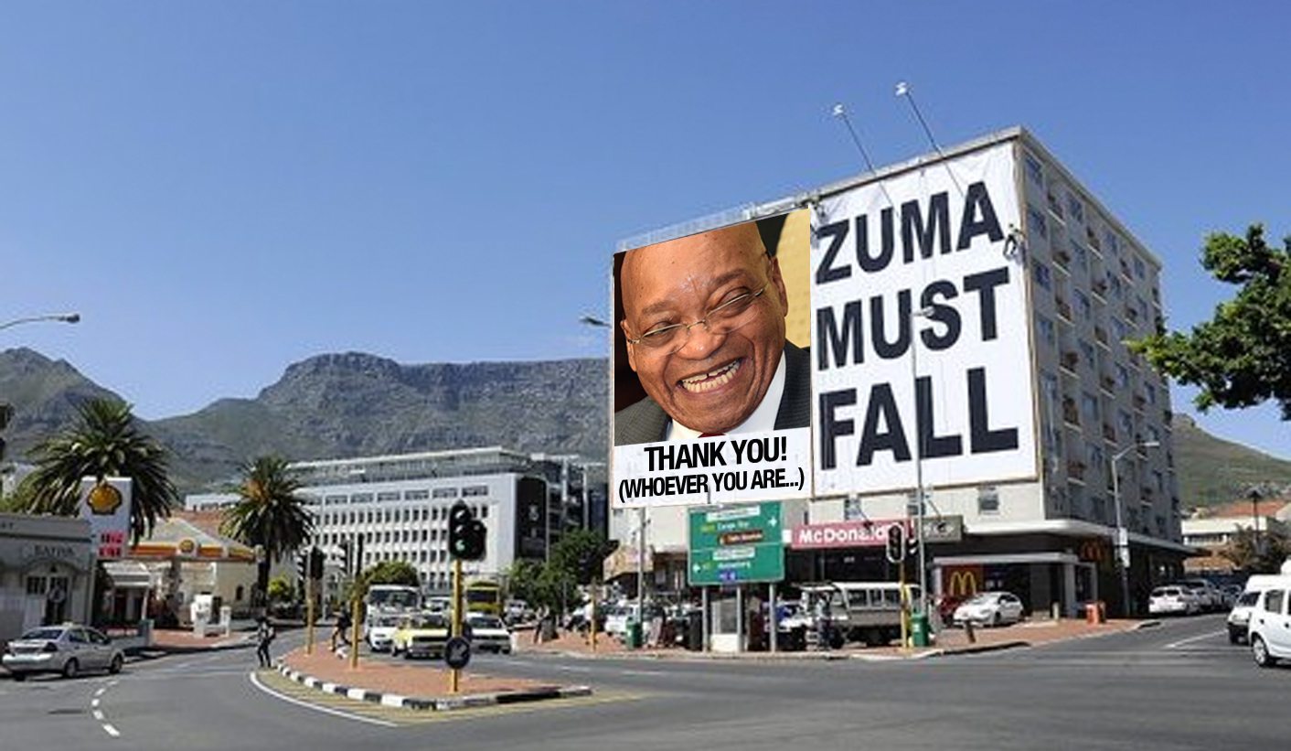 #ZumaMustFall: A misguided campaign, Zuma's helping hand