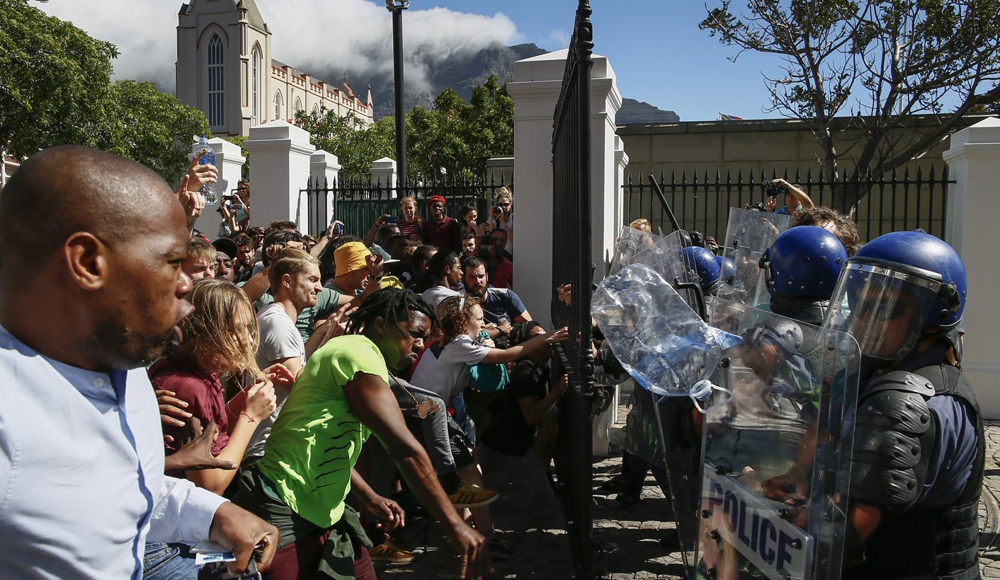 Student protest hike in tuition fees turns violent in parliament
