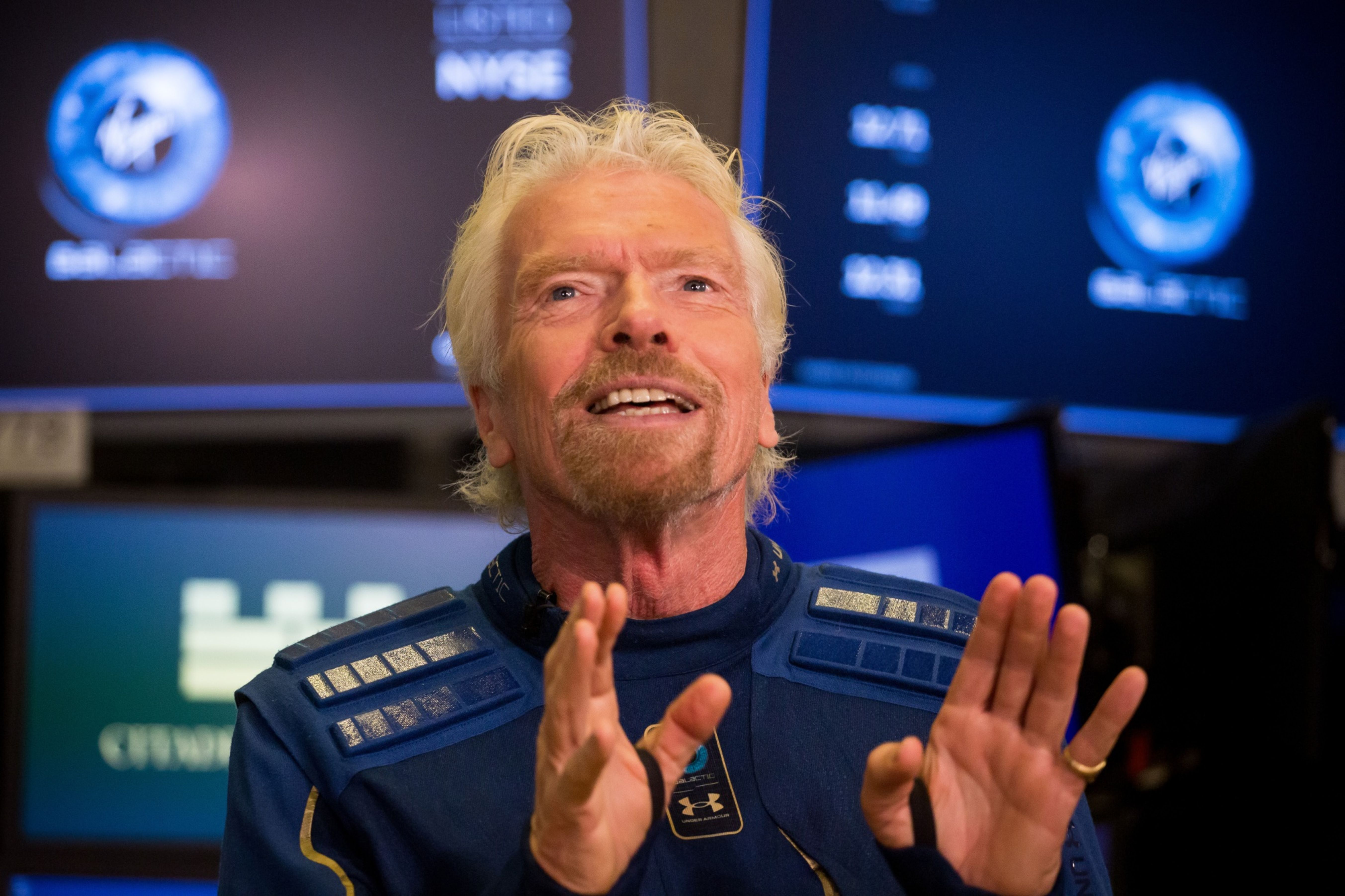 Trading On The Floor Of NYSE As Virgin Galactica Releases IPO