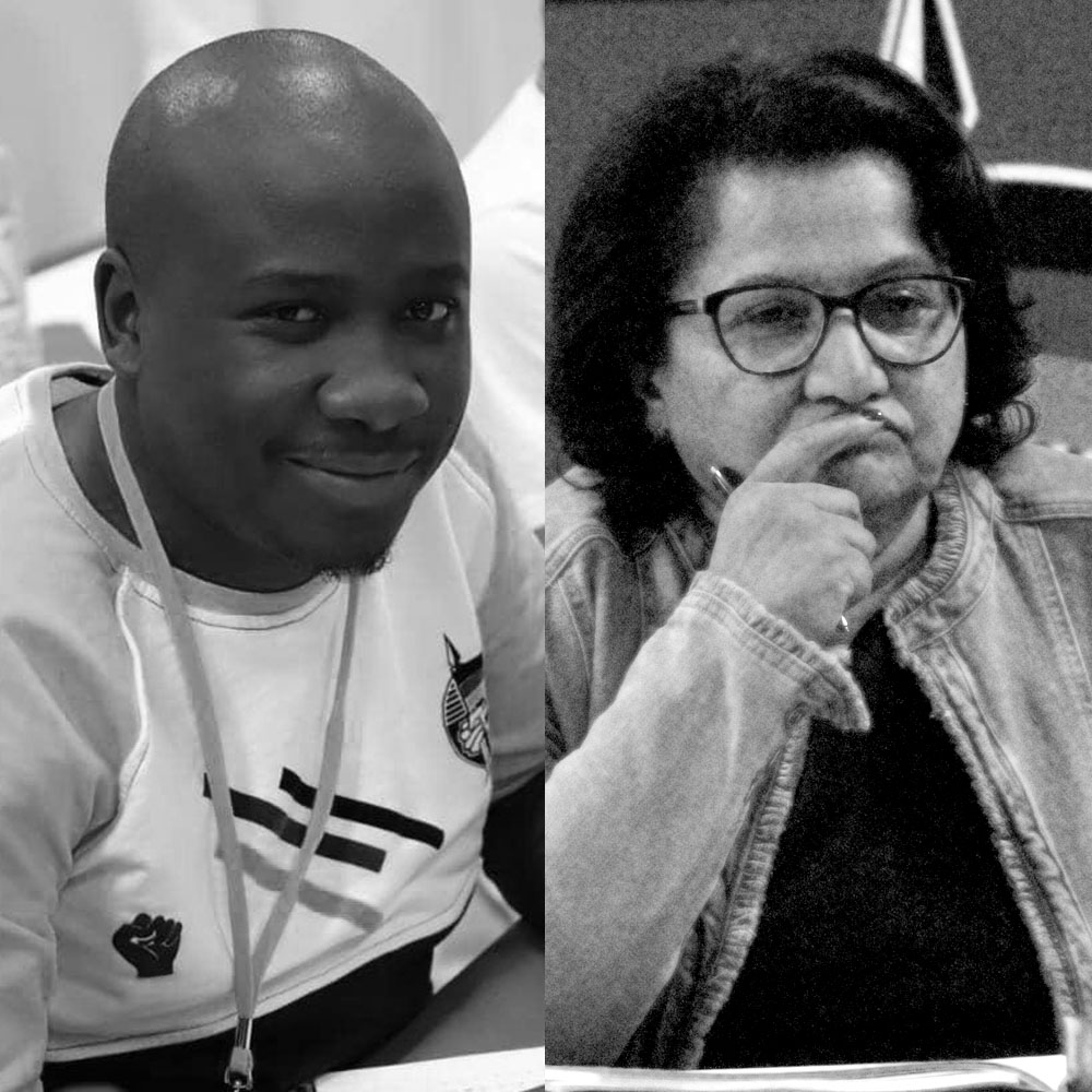 Jessie Duarte and Silas Ratana