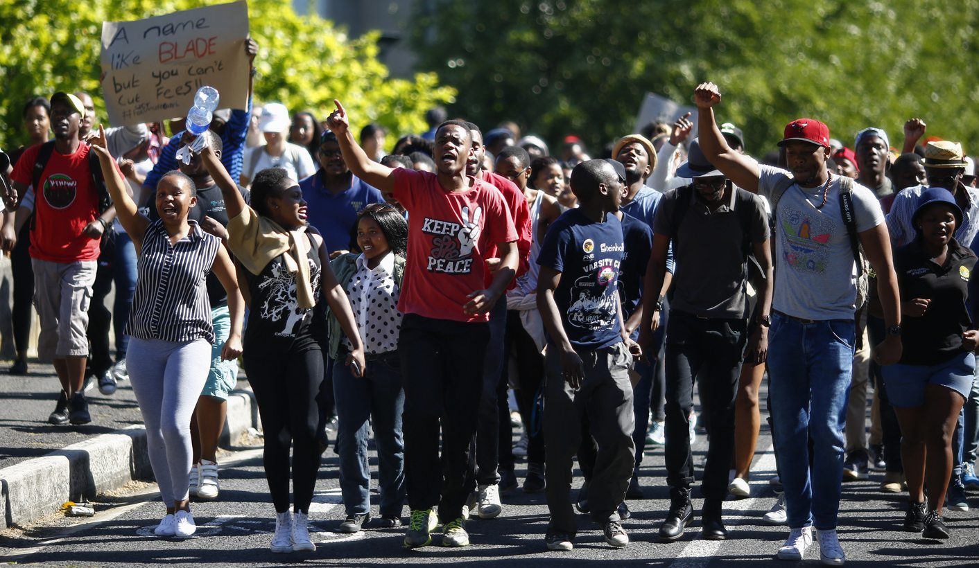 Student protests against rise in fees