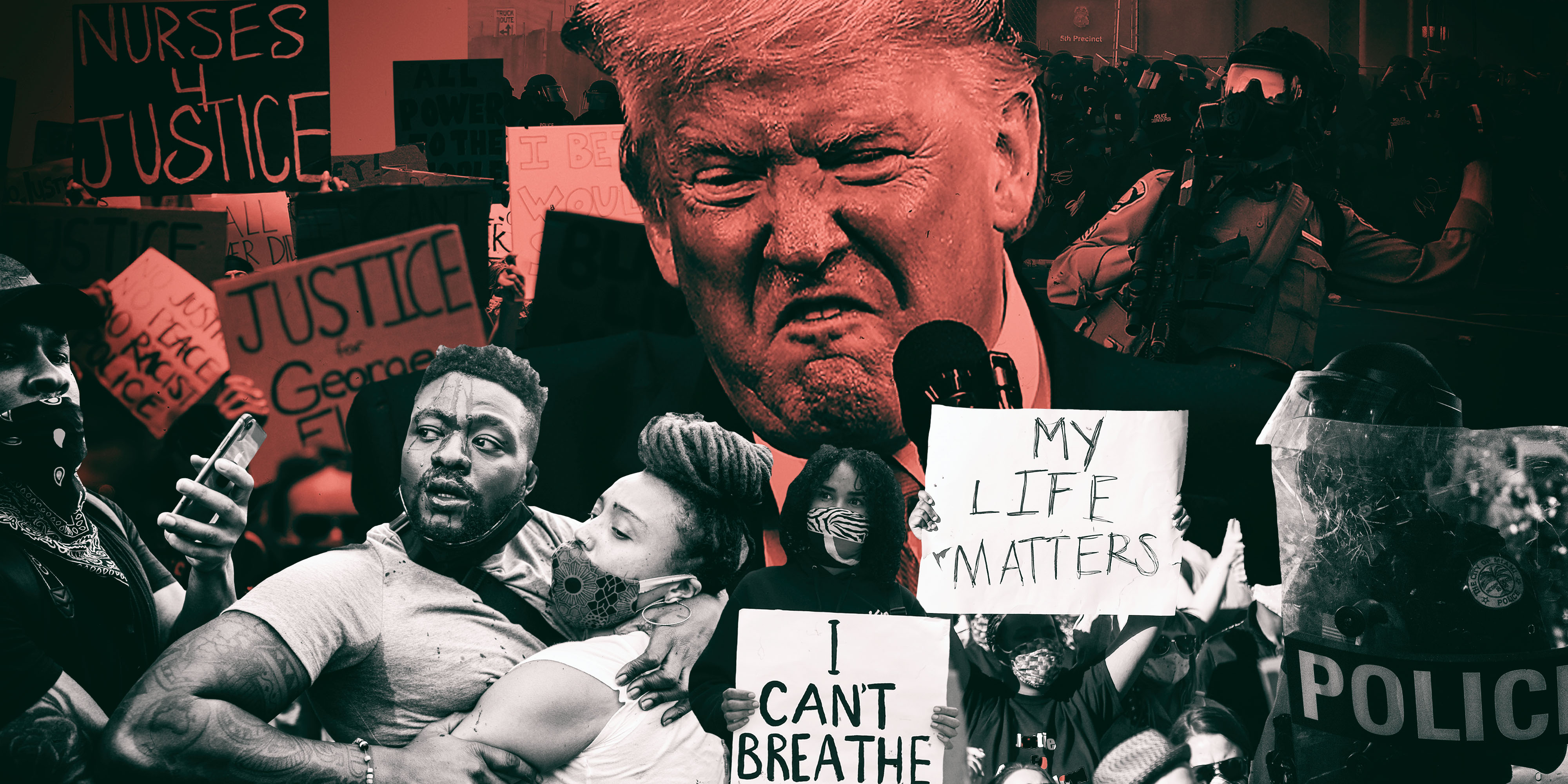 Master Blaster: Donald Trump plays with matches as the US burns