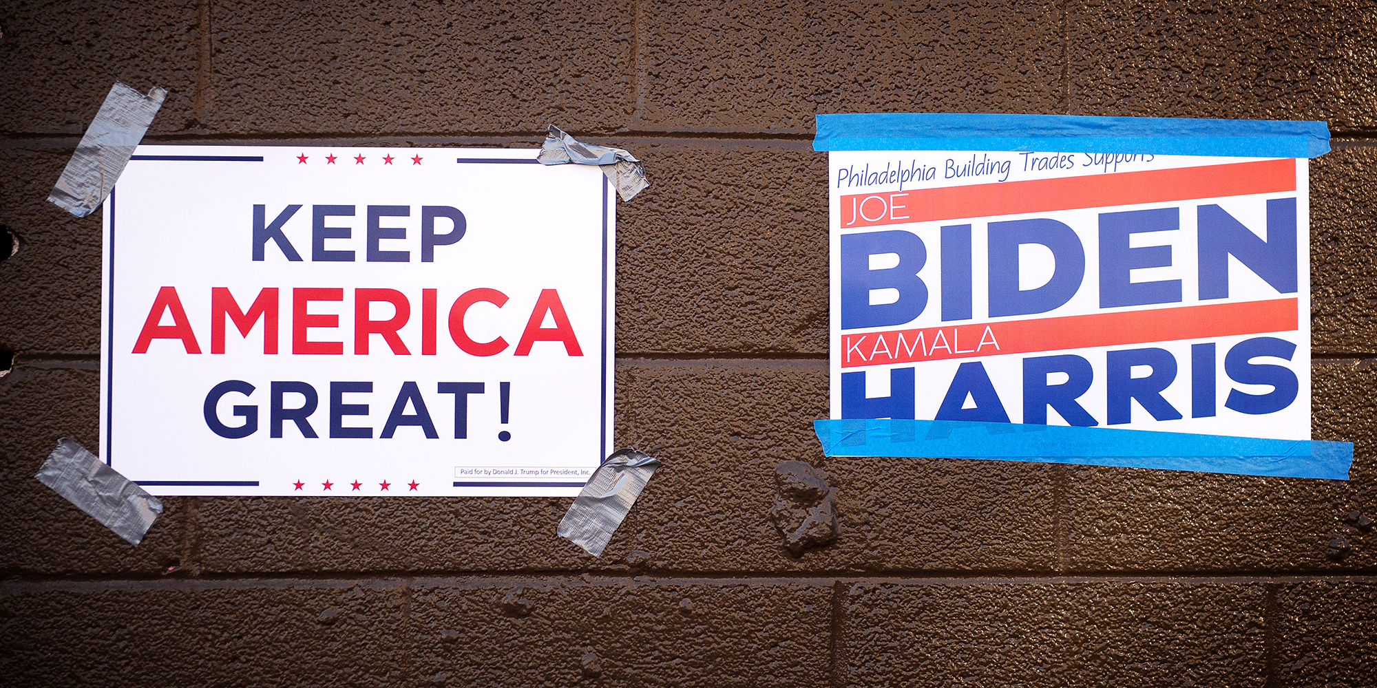 Trump falsely claims victory, after rival Biden voices confidence