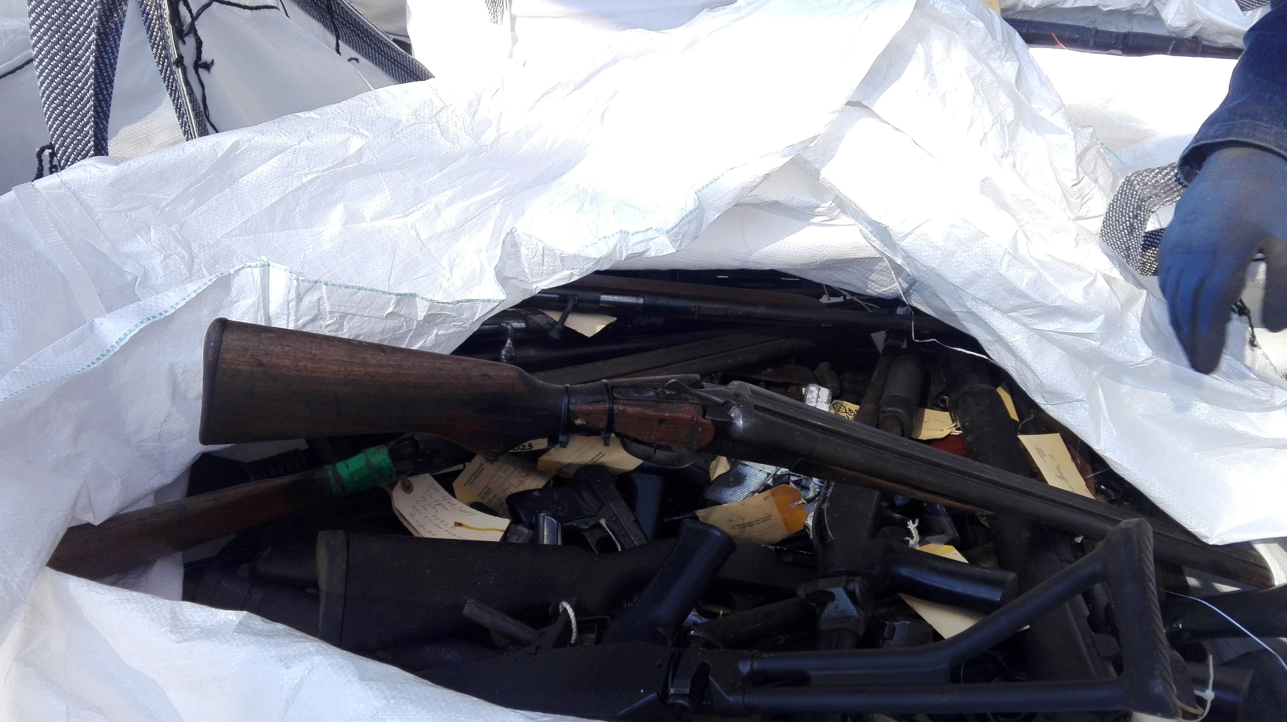 Ban guns for private citizens, says Bheki Cele as 30,000 weapons are destroyed