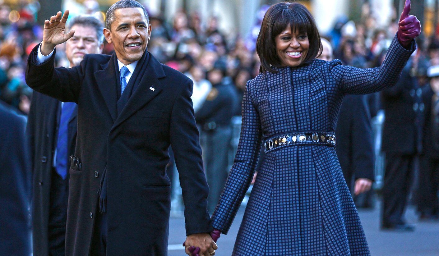 An all-American day: Obama calls for one nation, one people