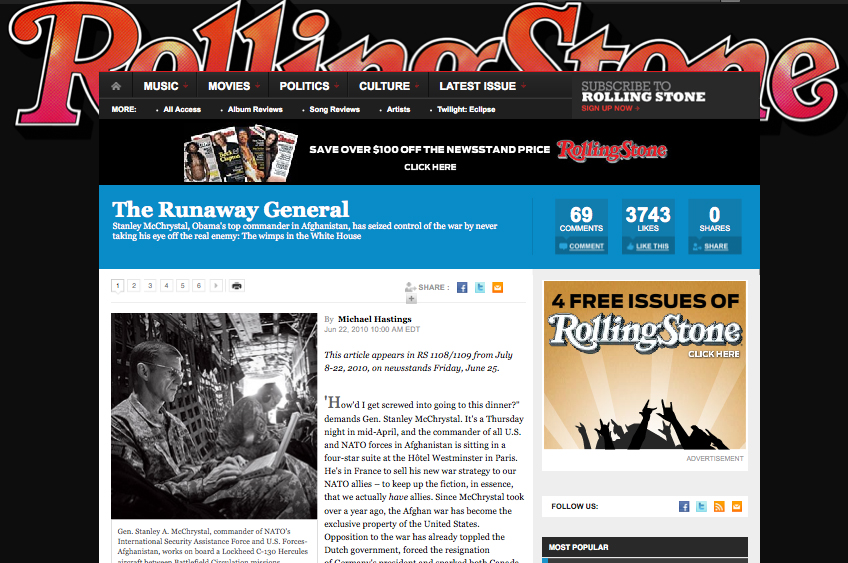 Michael Hastings, the next giant name in war reporting?