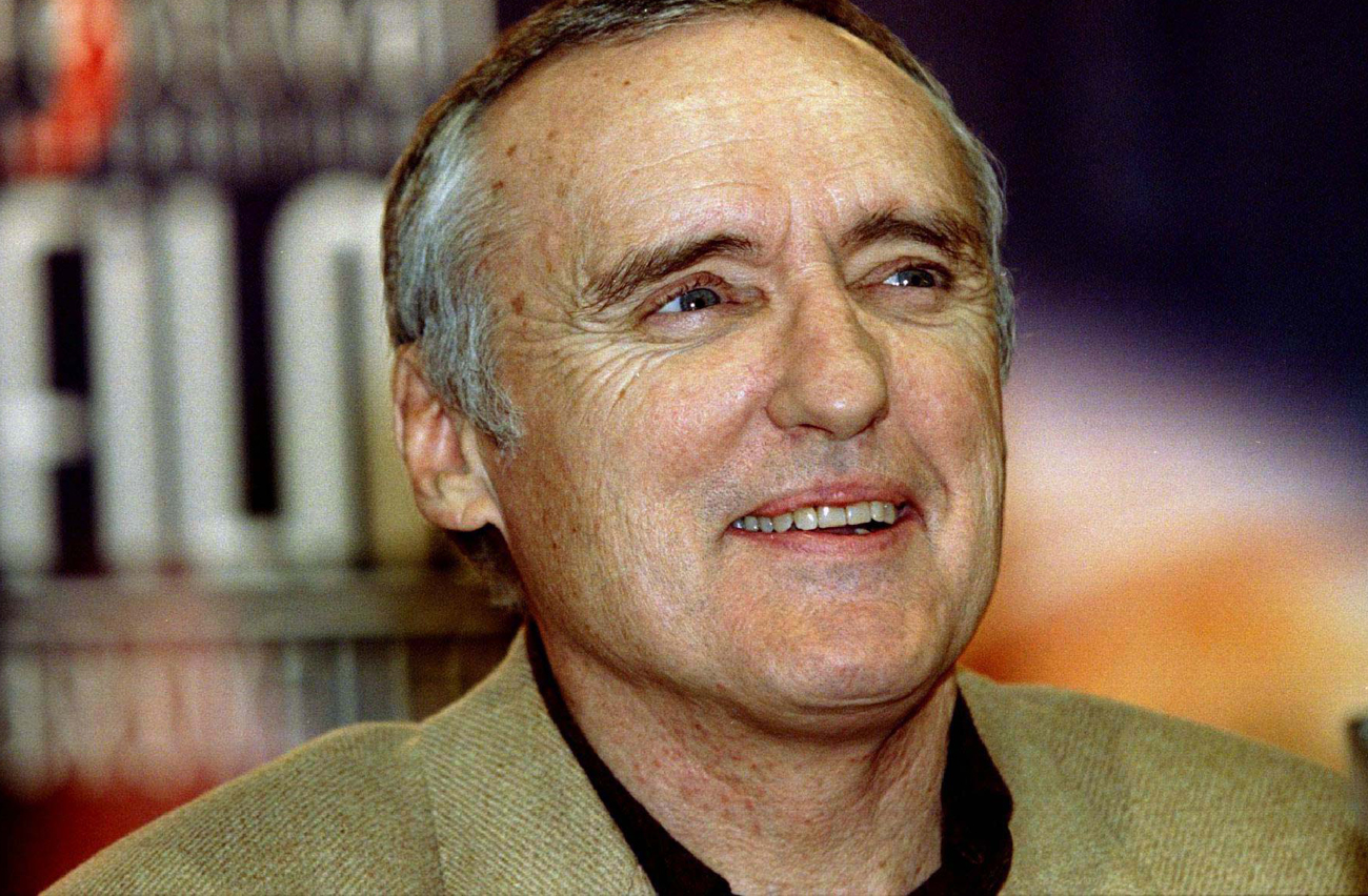 American actor, writer, and director Dennis Hopper, who made his name in 1969 with Easy Rider, the c..