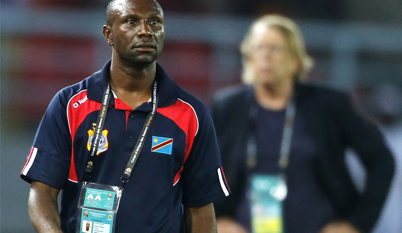 Democratic Republic of Congo's head coach Florent Ibenge looks on during their quarter-final soccer match of the 2015 African Cup of Nations against Congo in Bata