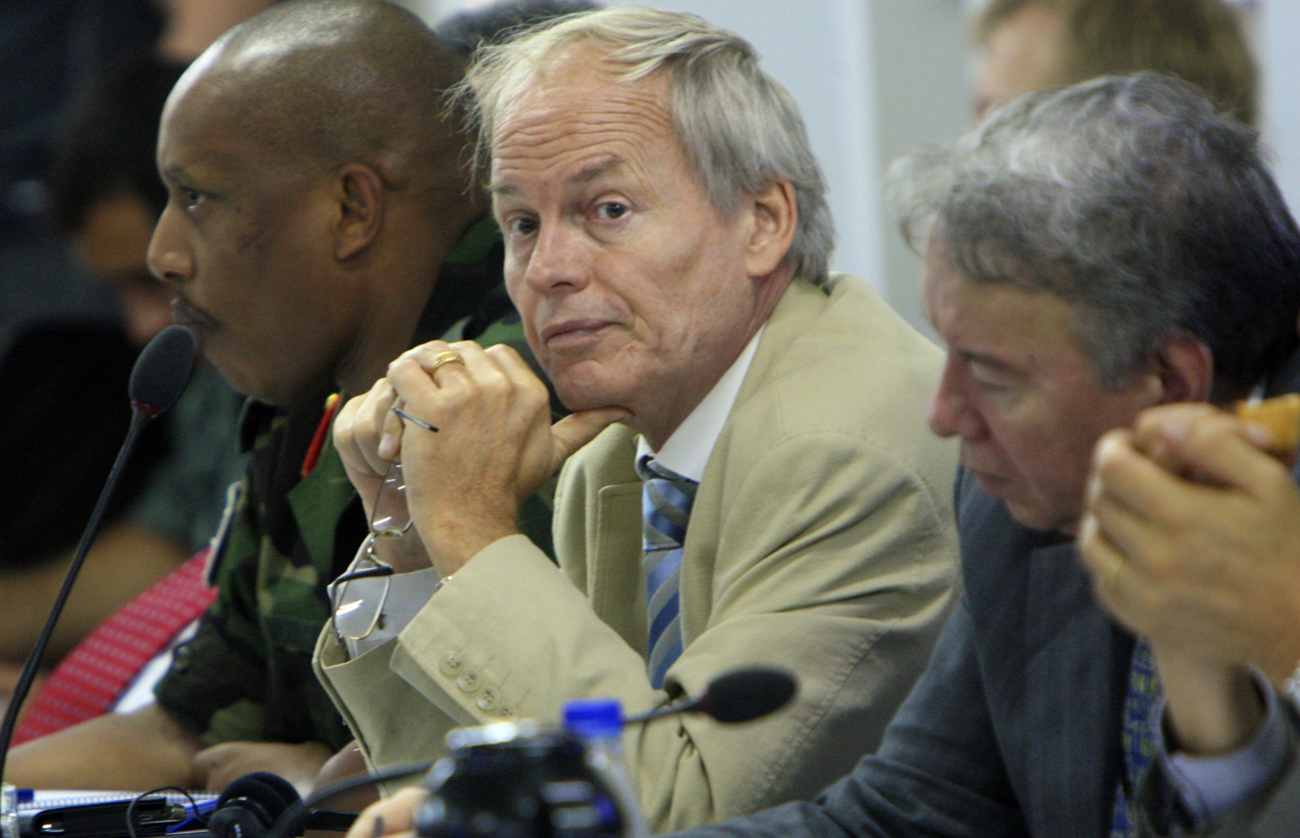 Special Envoy of United Kingdom for Sudan Kay listens during a discussion at The Fourth Retreat of the Joint Special Representative of the African Union -United Nations Mission in Darfur