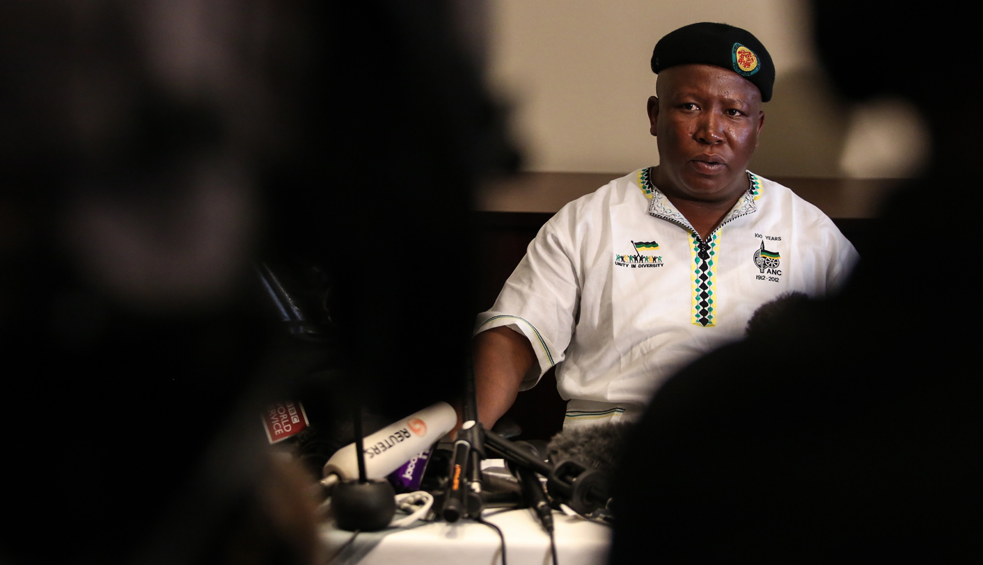 News briefing by Julius Malema