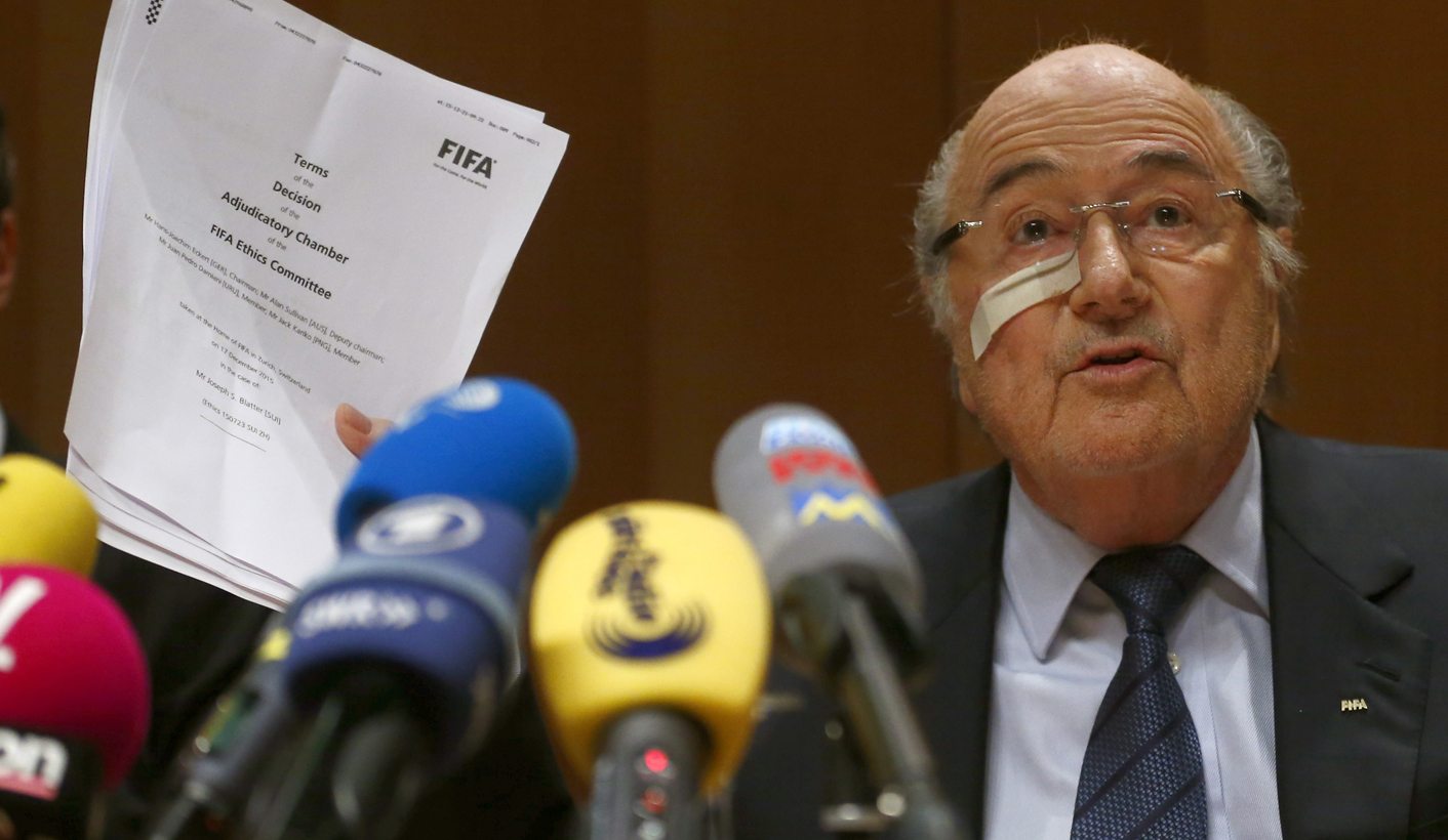 Frail but unapologetic, Blatter vows "I'll be back"
