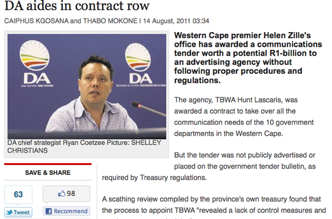 Analysis: DA vs Sunday Times - who stuffed up?