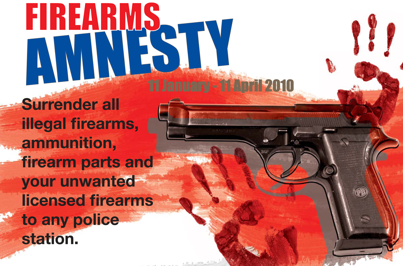 Firearm amnesty opens; criminals queue around the block. Not.
