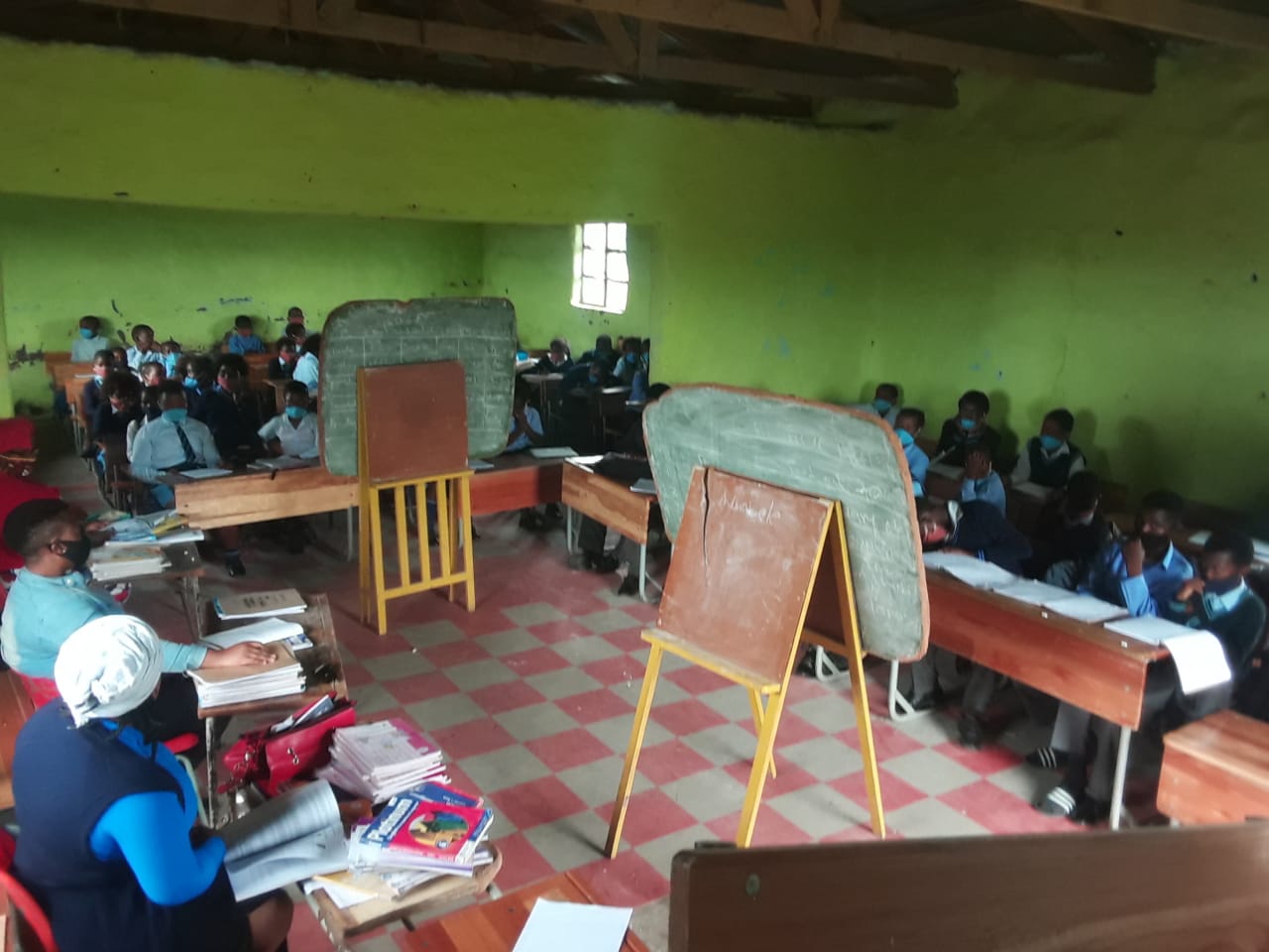 Mud school has only one broken toilet shared between 175 learners and staff