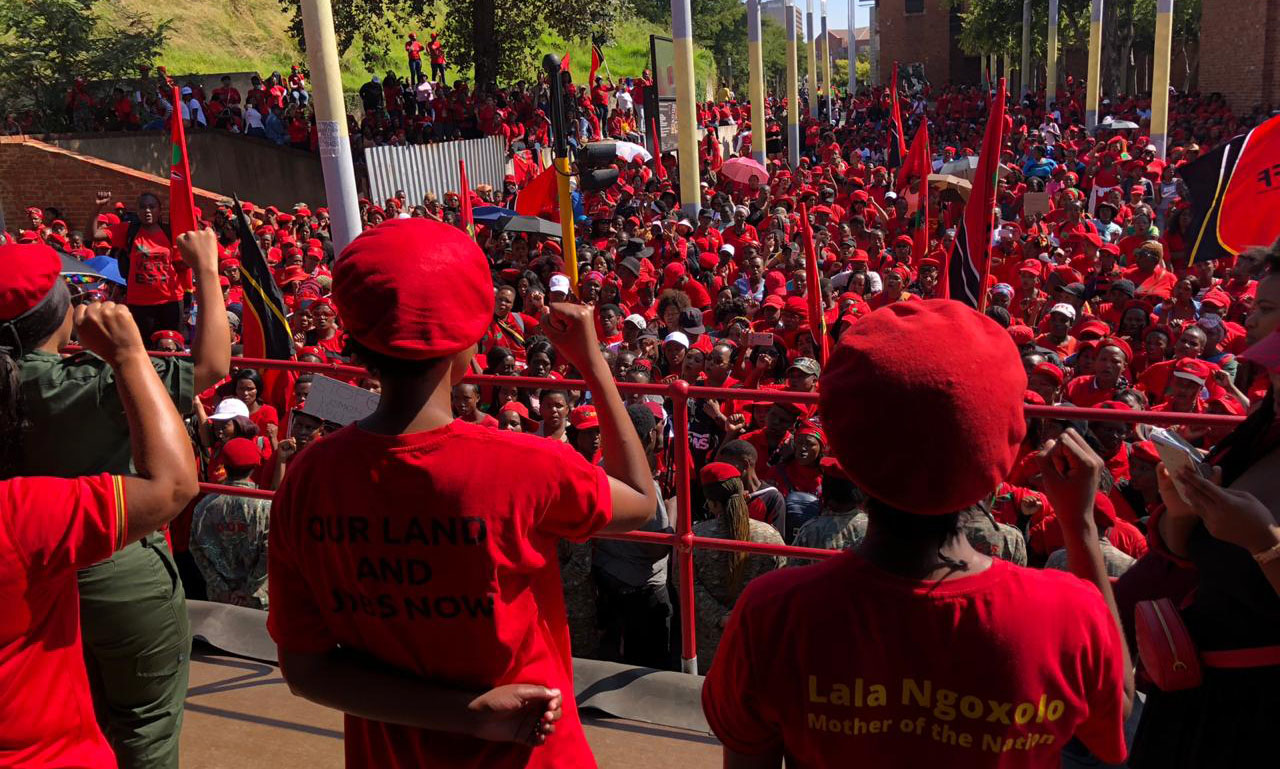 Gender-based violence in the spotlight of EFF women's march