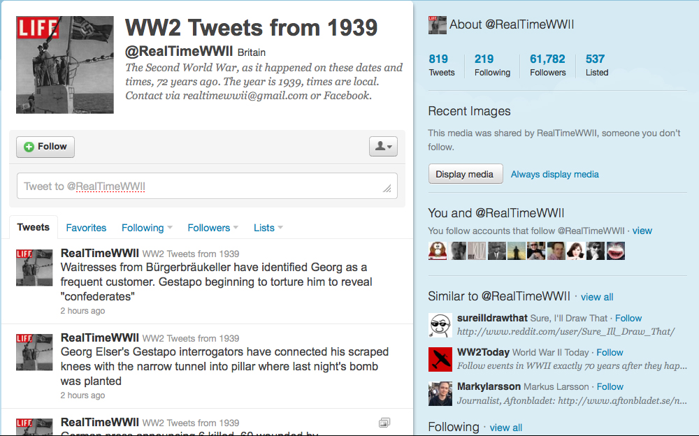 World War II, retweeted