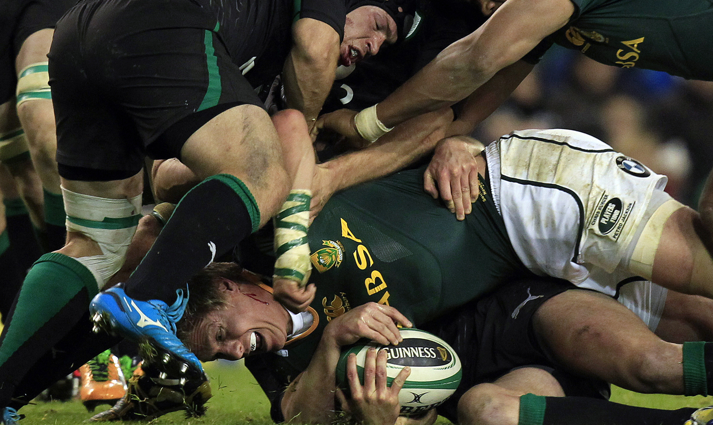 Rugby: Springboks snatch luck of the Irish