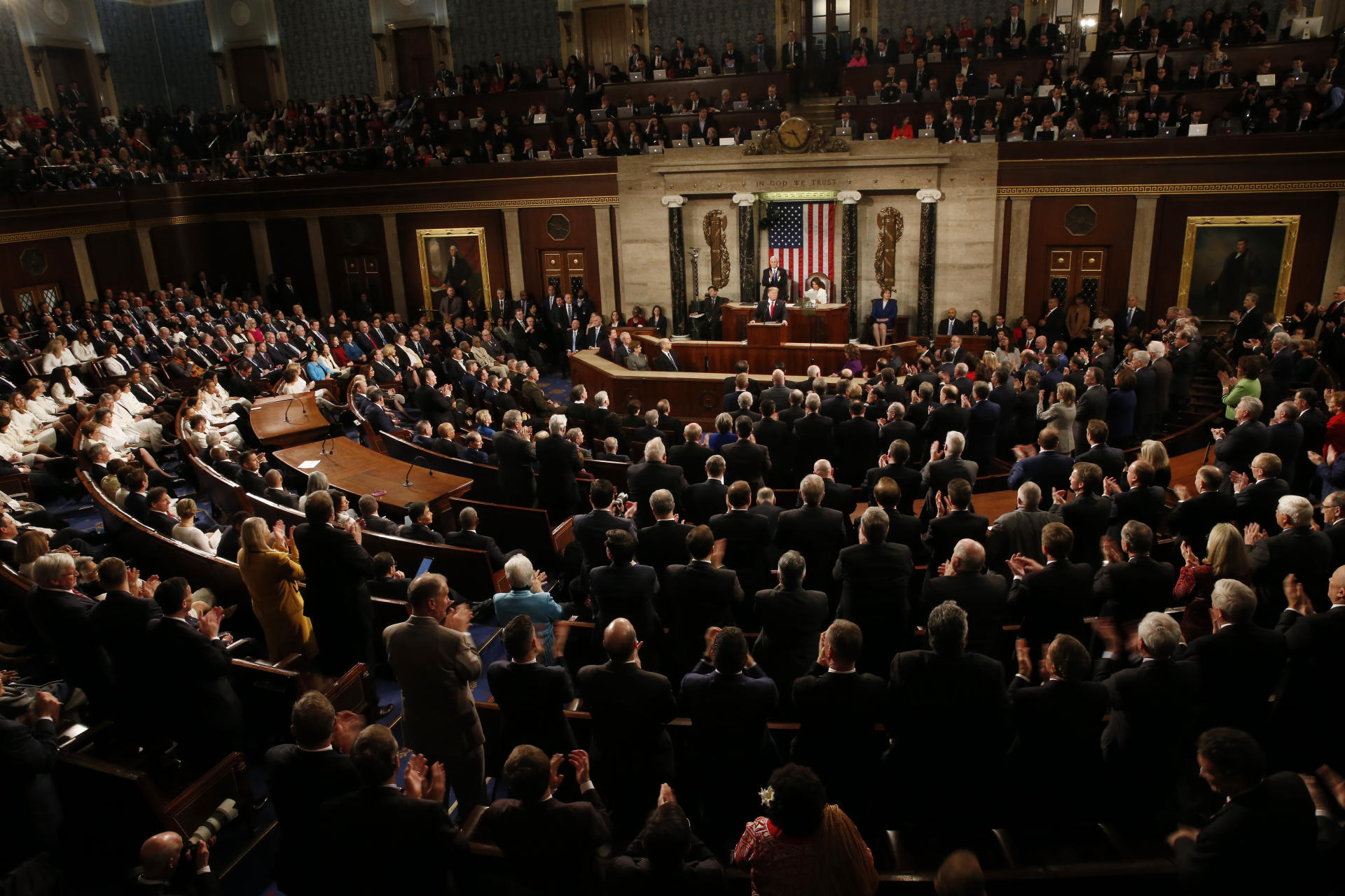 Trump Cites `Moral Duty' to Stop Illegal Migrants in Address